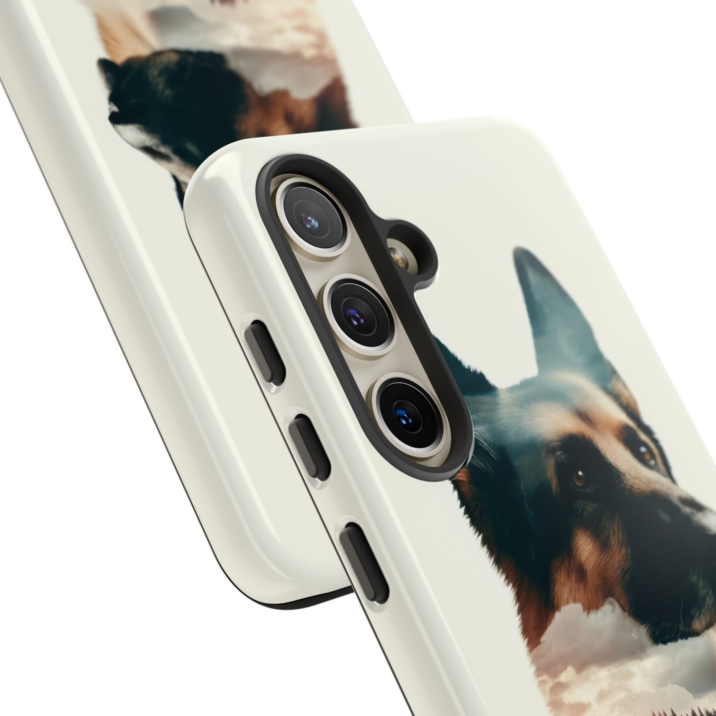 Romanticism and double exposure German Shepherd Phone Case