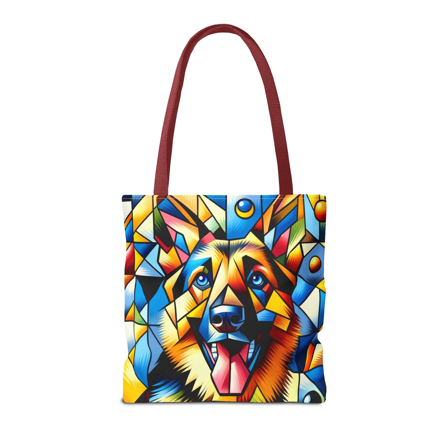 German Shepherd in Cubism Tote Bag