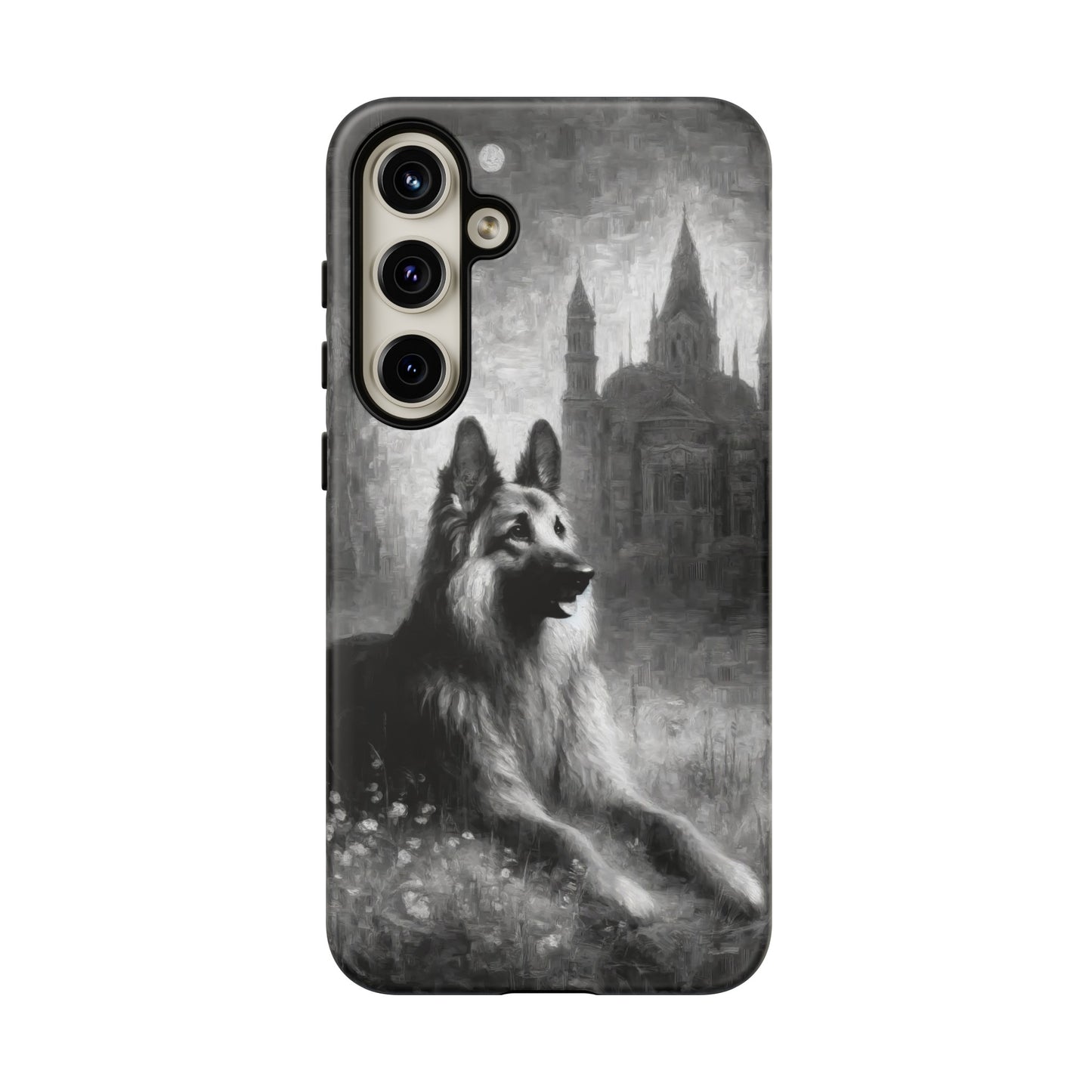 Neo-impressionism German Shepherd Phone Case