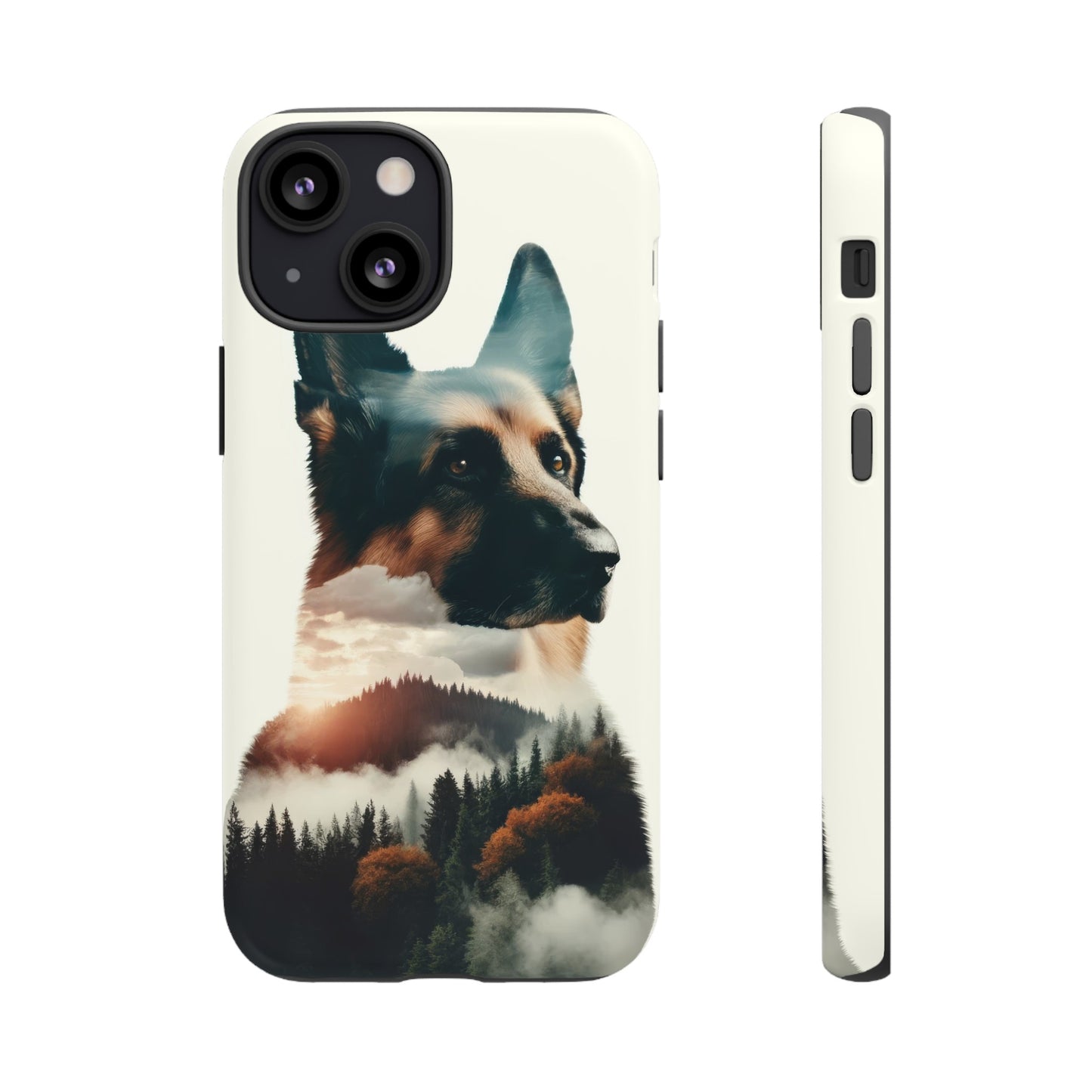 Romanticism and double exposure German Shepherd Phone Case