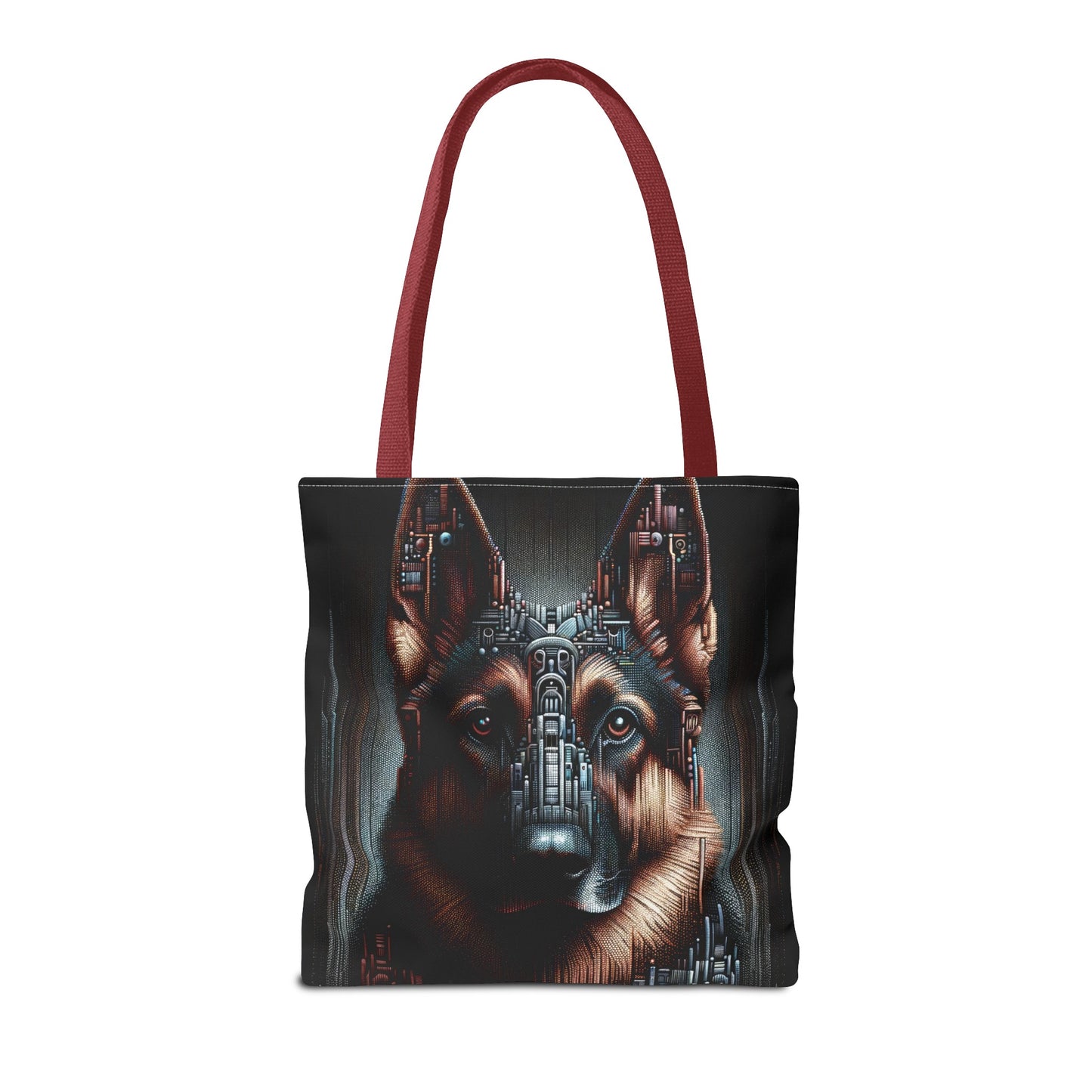 Futuristic German Shepherd Tote Bag