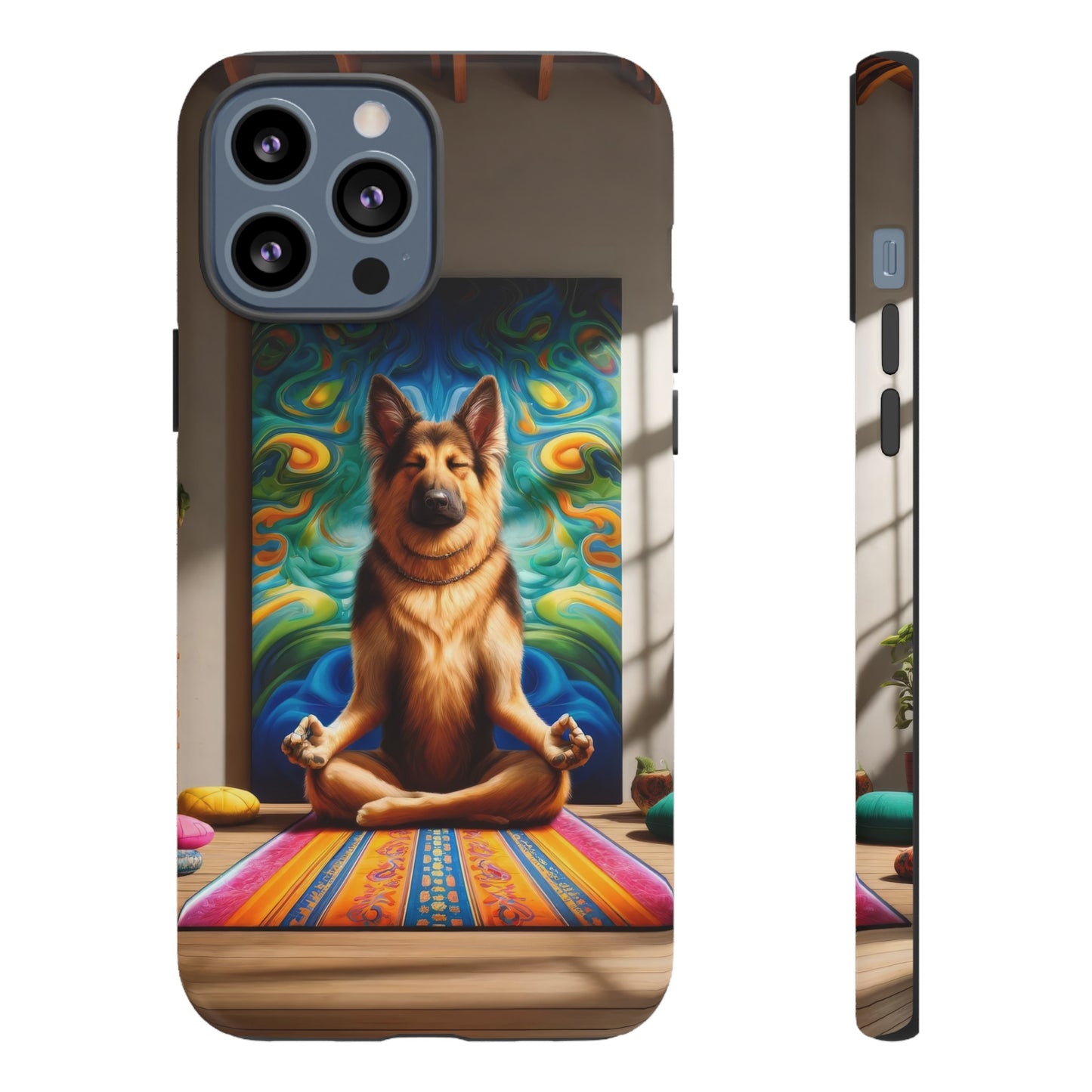 German Shepherd Meditating Phone Case