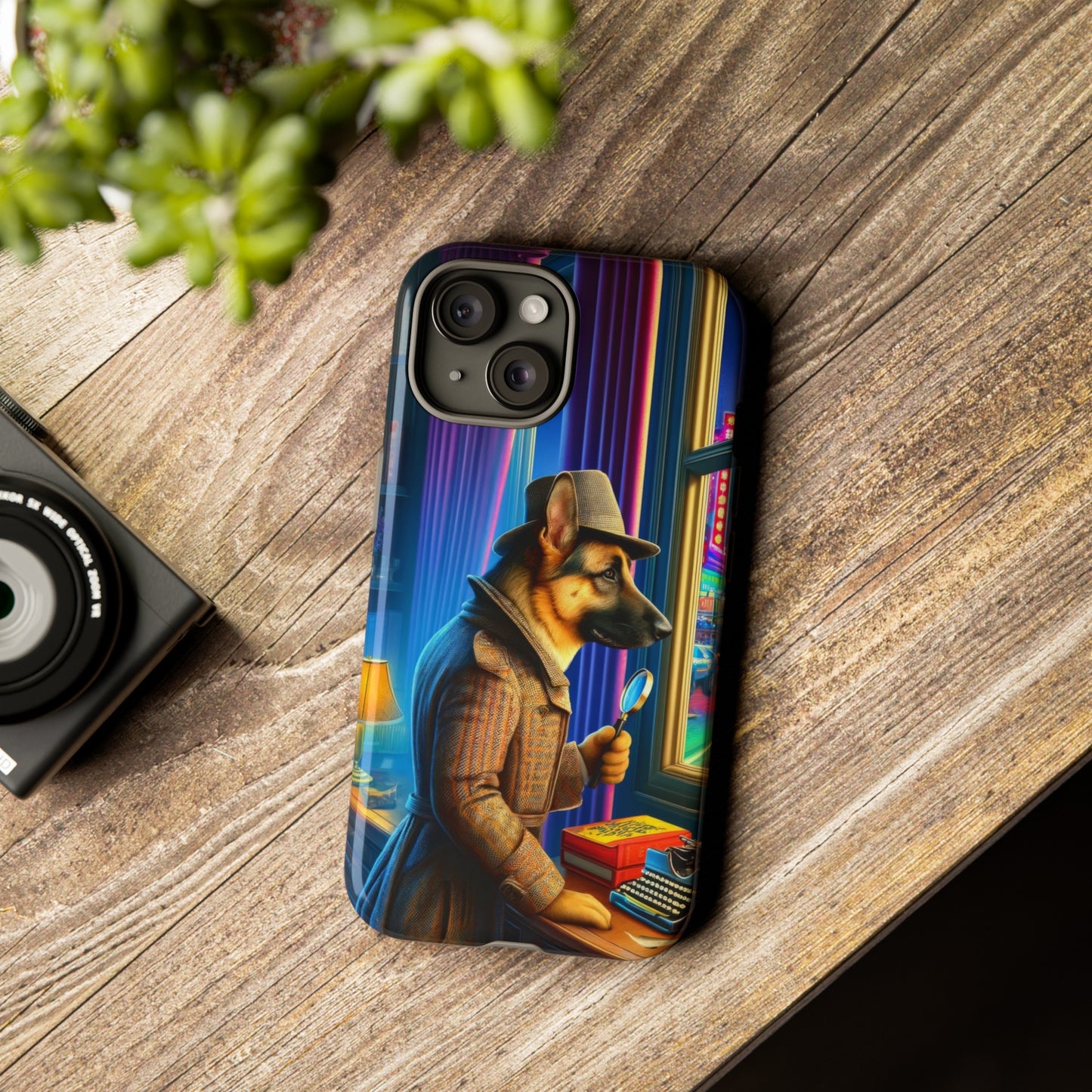 German Shepherd Detective Phone Case