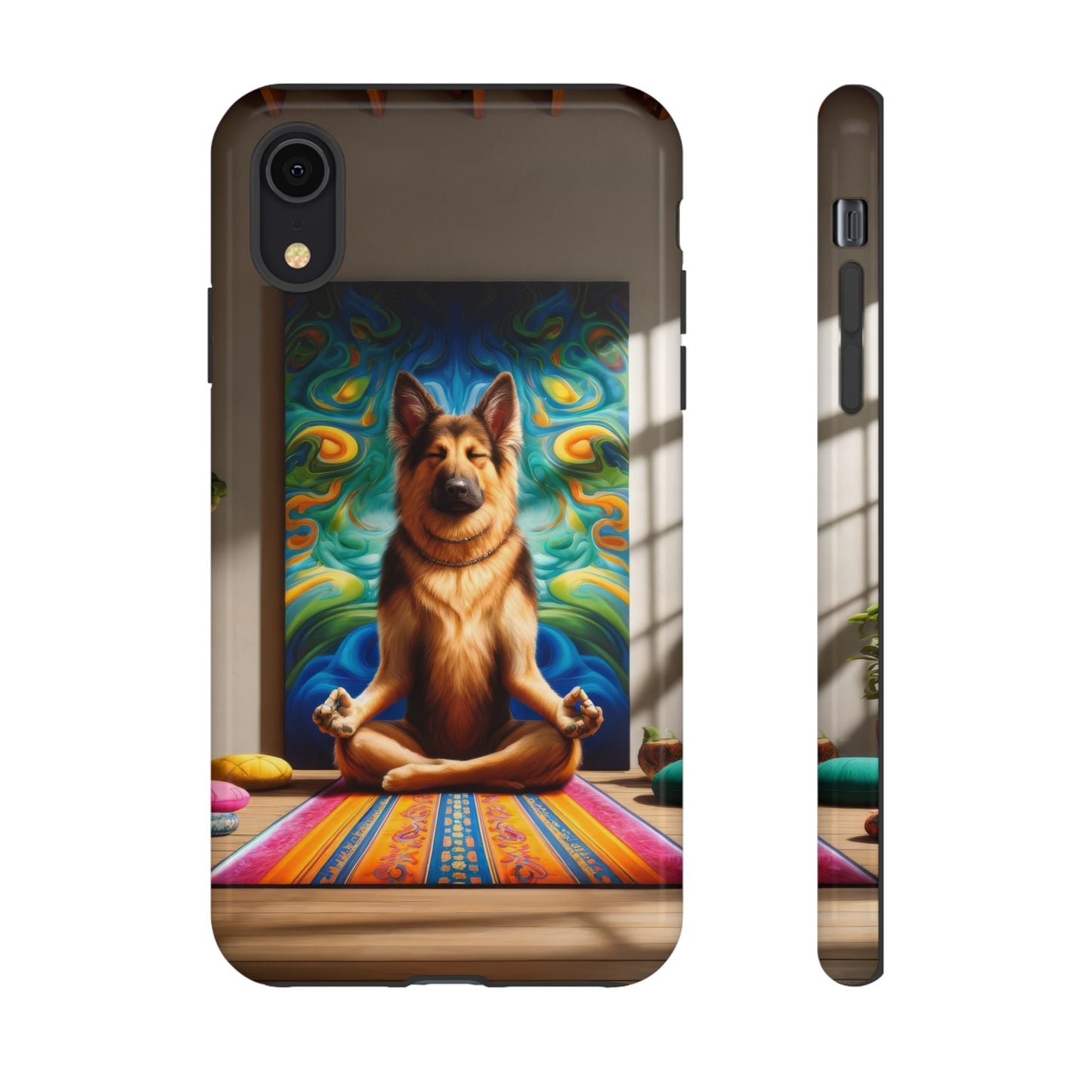 German Shepherd Meditating Phone Case