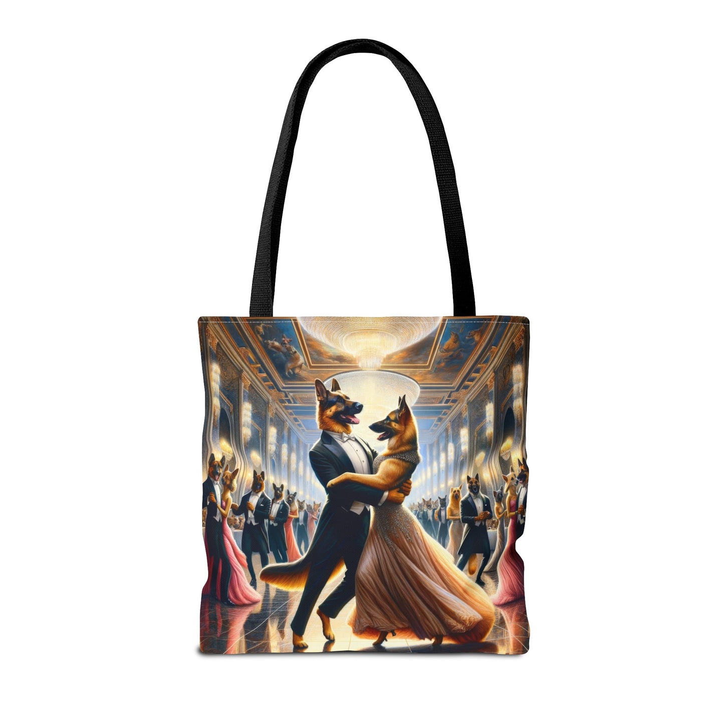 Dancing German Shepherds Tote Bag