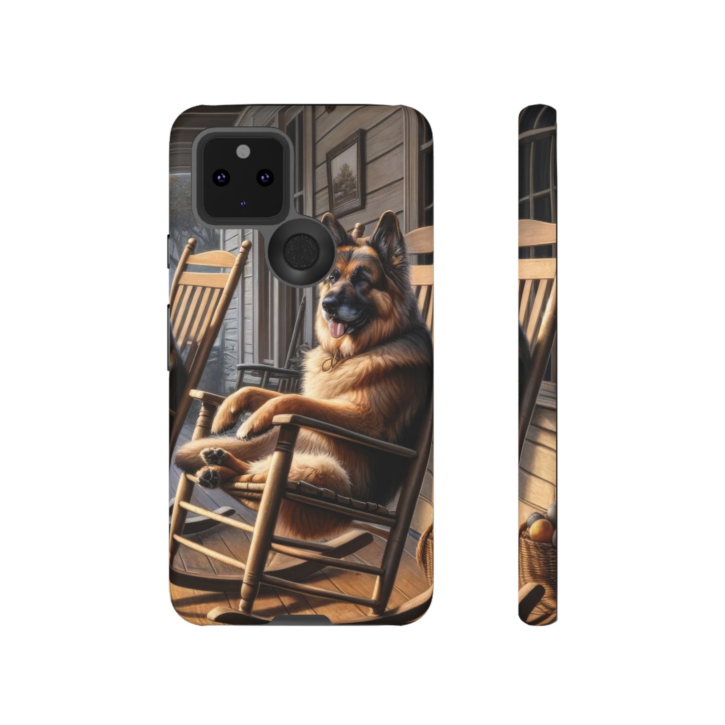 German Shepherd on the Porch Tough Phone Case