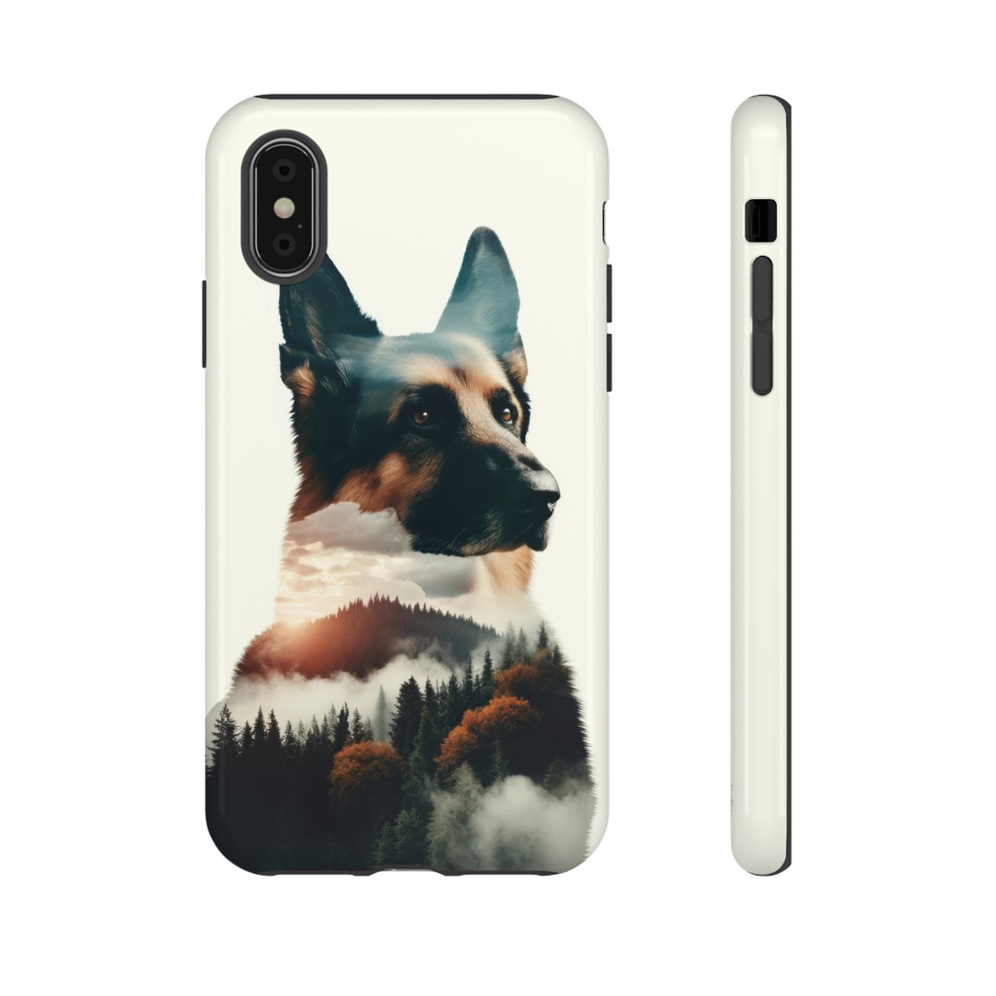 Romanticism and double exposure German Shepherd Phone Case