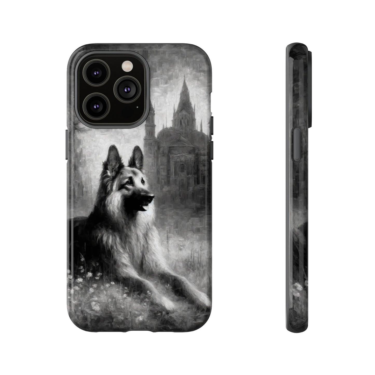 Neo-impressionism German Shepherd Phone Case