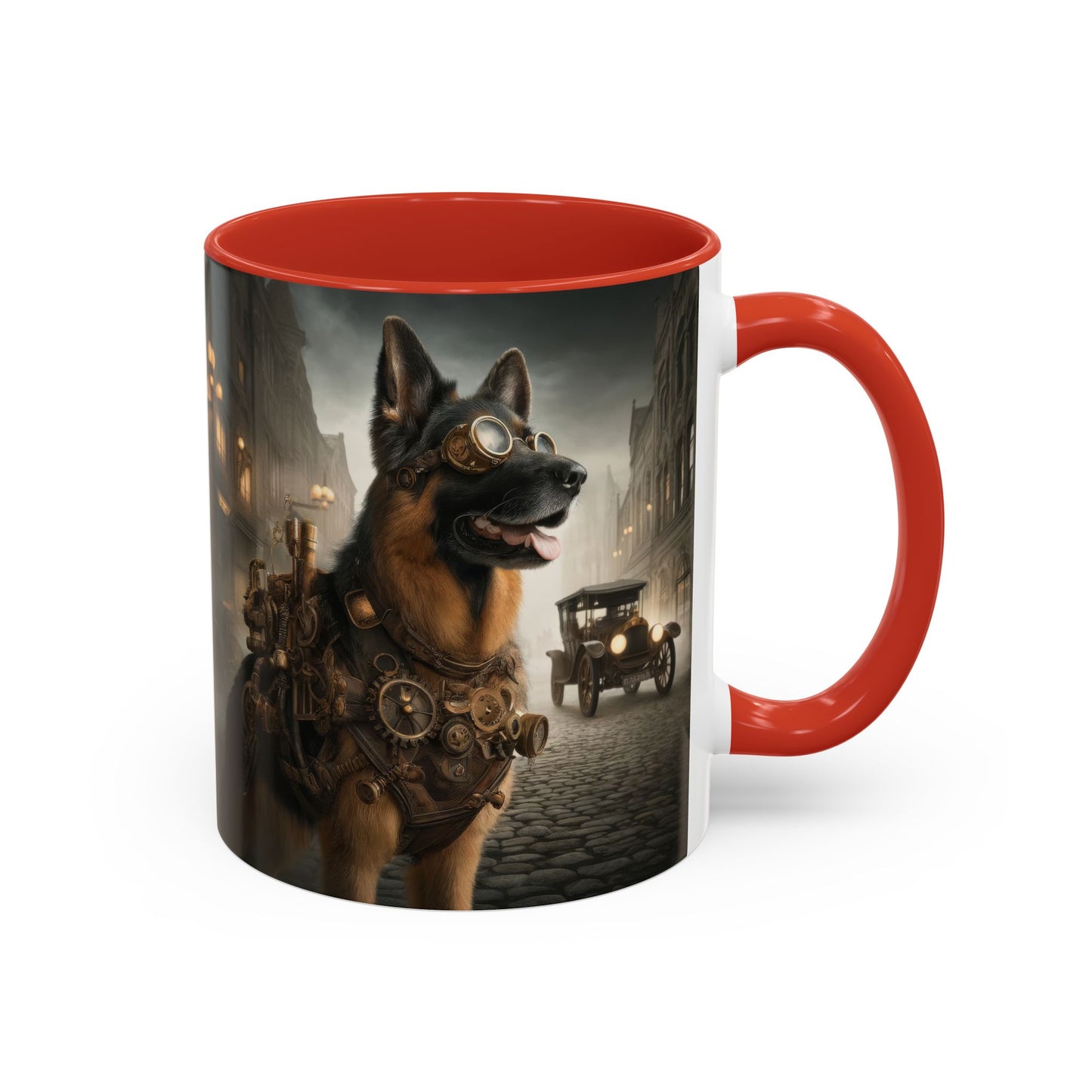 Realism and steampunk German Shepherd Coffee Mug