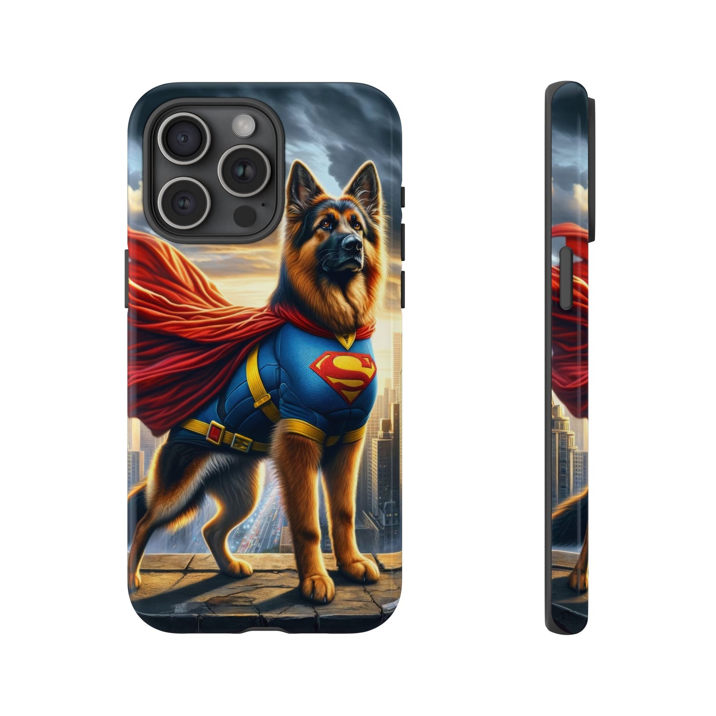 German Shepherd Superhero Phone Case