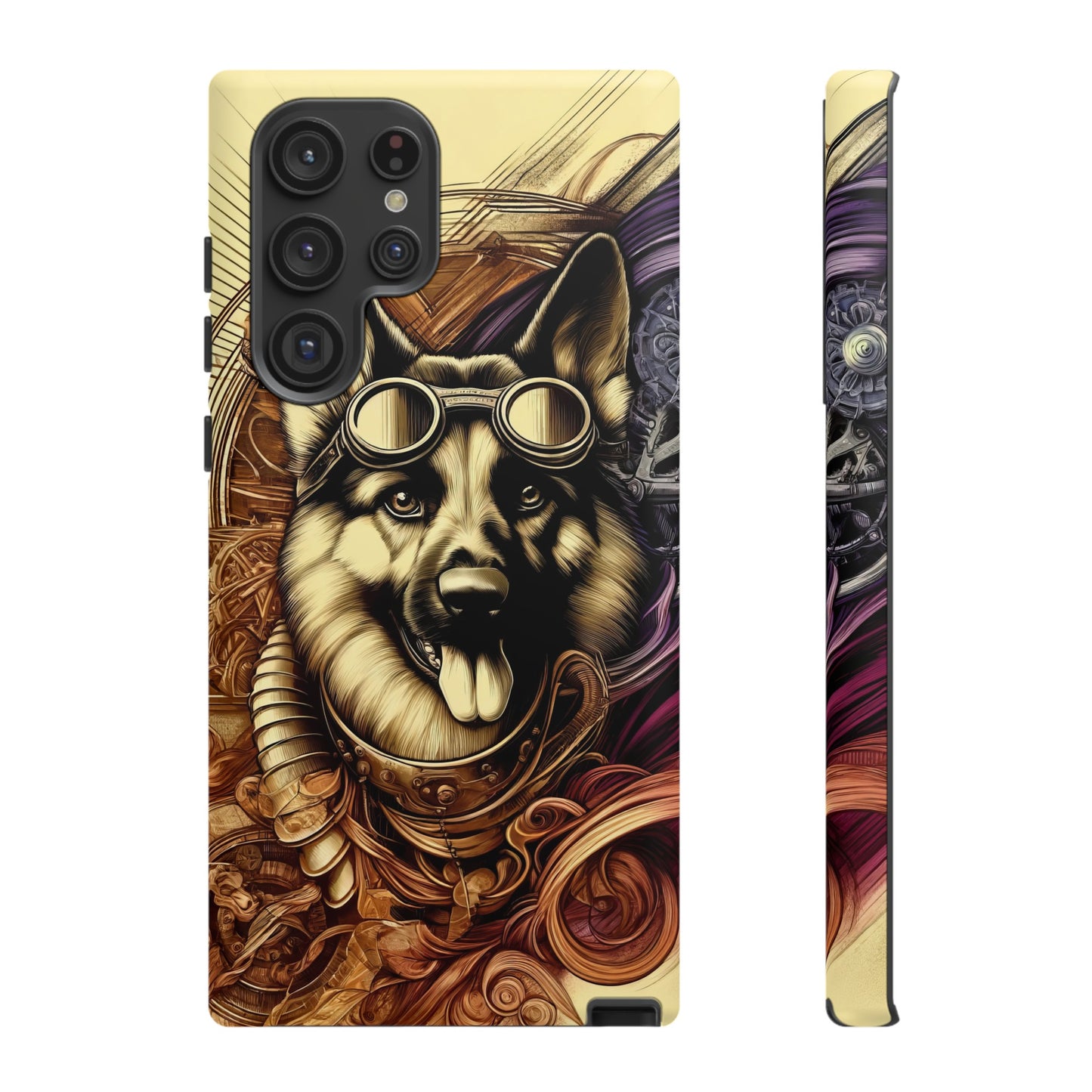 Steampunk German Shepherd Phone Case