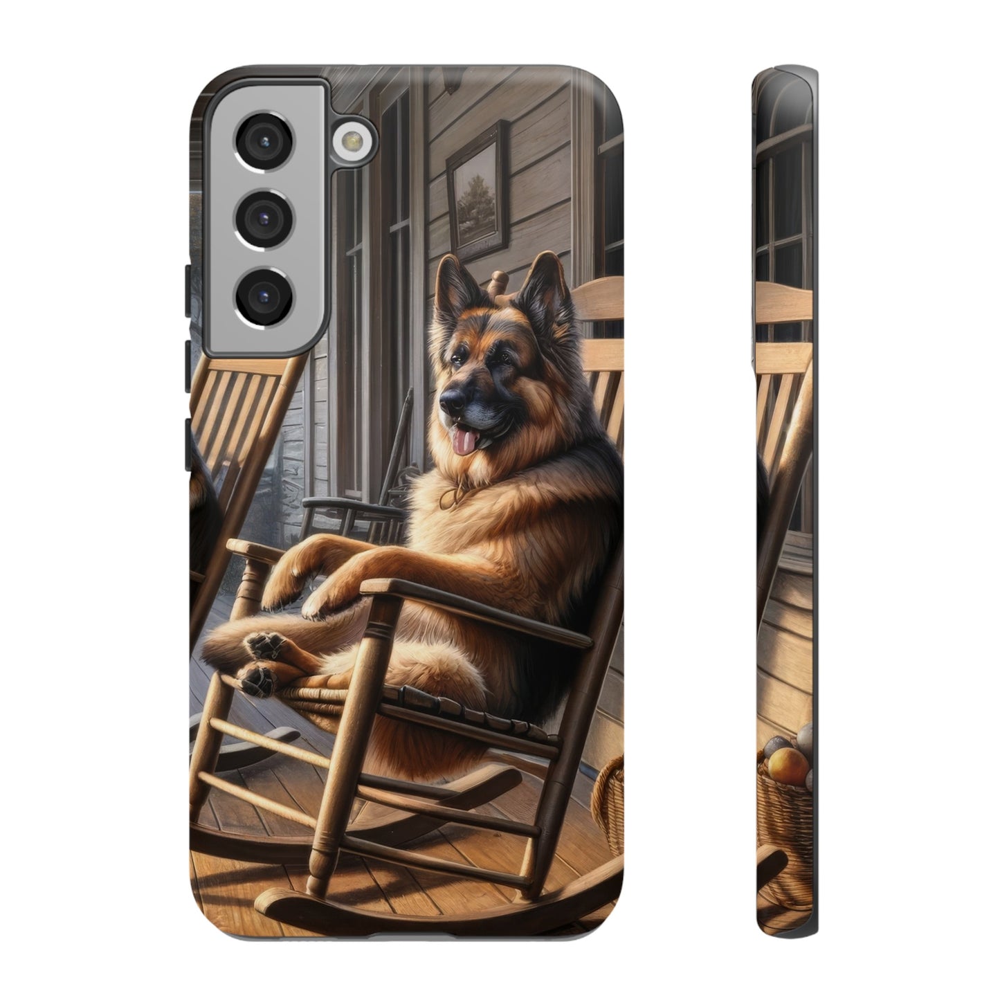 German Shepherd on the Porch Tough Phone Case