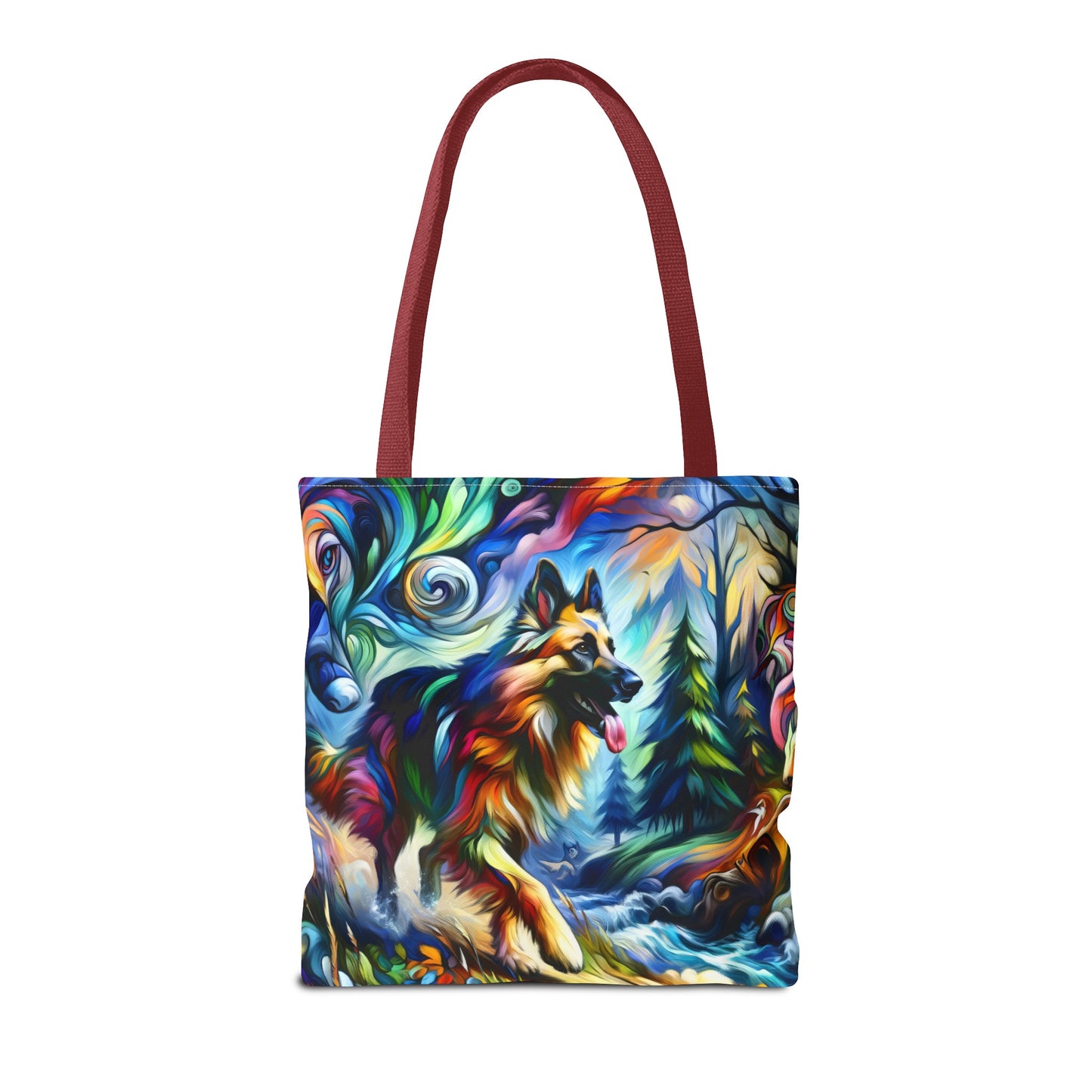 Fantasy and fauvism German Shepherd Tote Bag