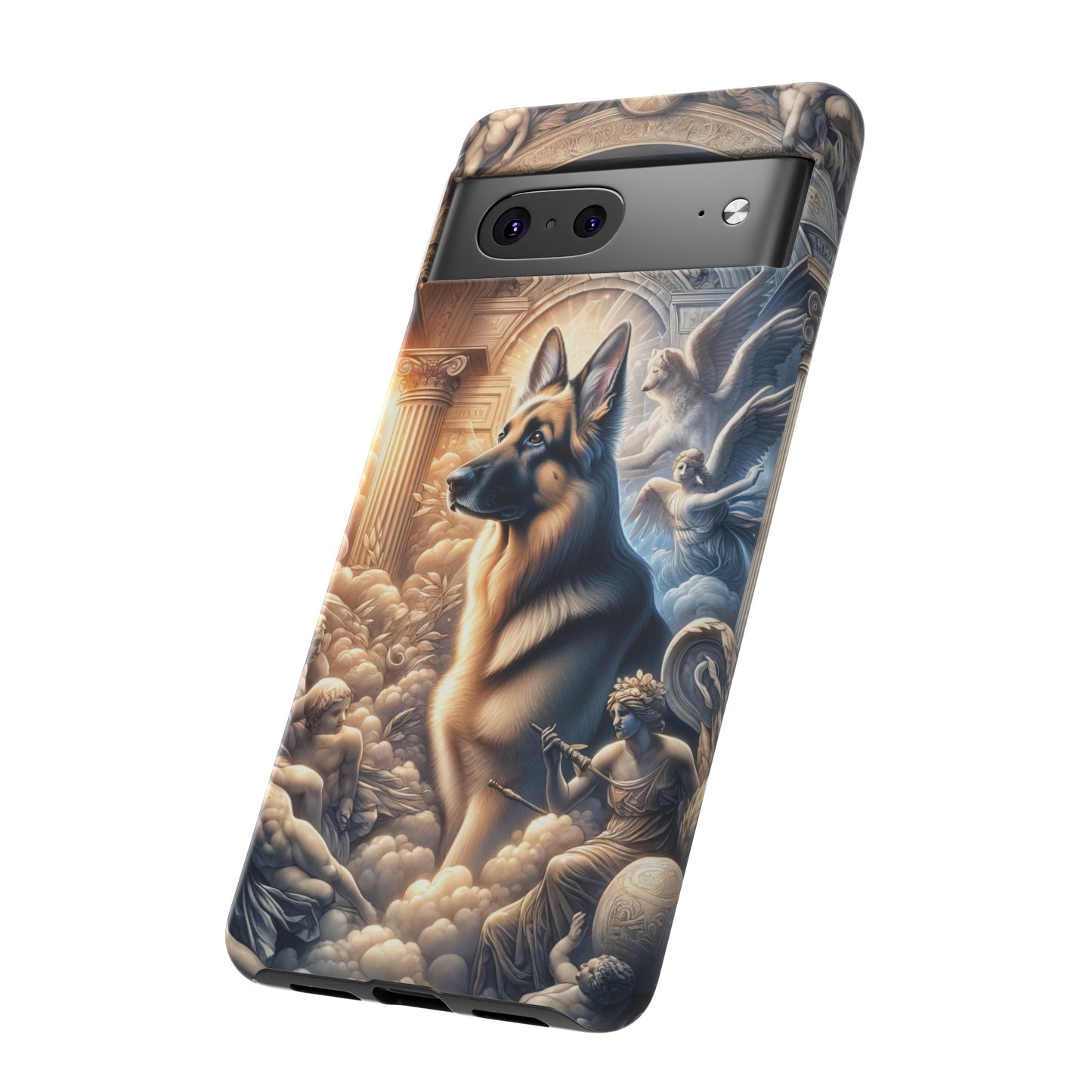 Neo-classicism and dreamy fantasy German Shepherd Phone Case