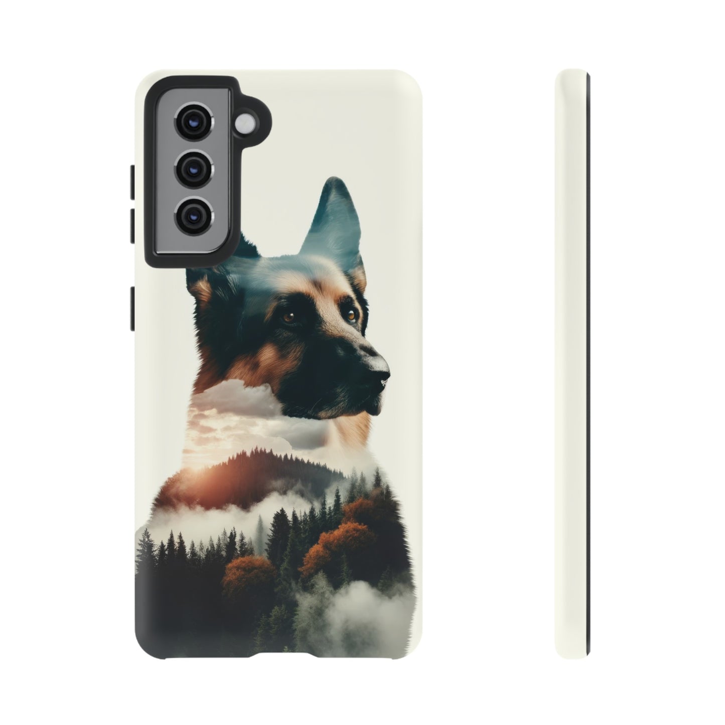 Romanticism and double exposure German Shepherd Phone Case