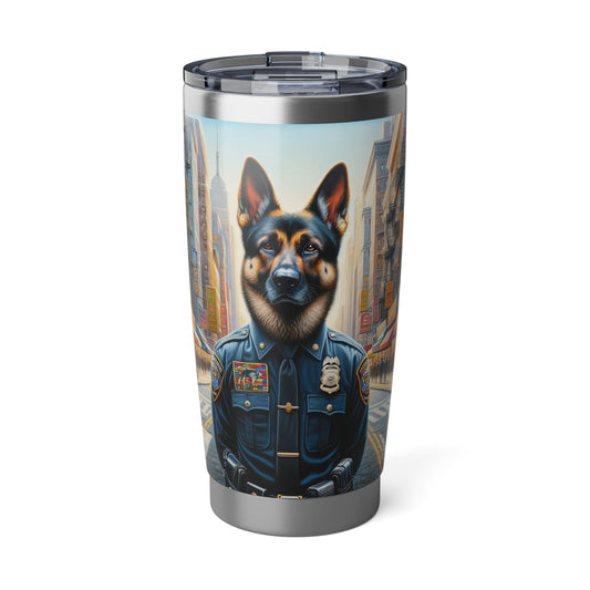 German Shepherd Police Officer 20oz Tumbler