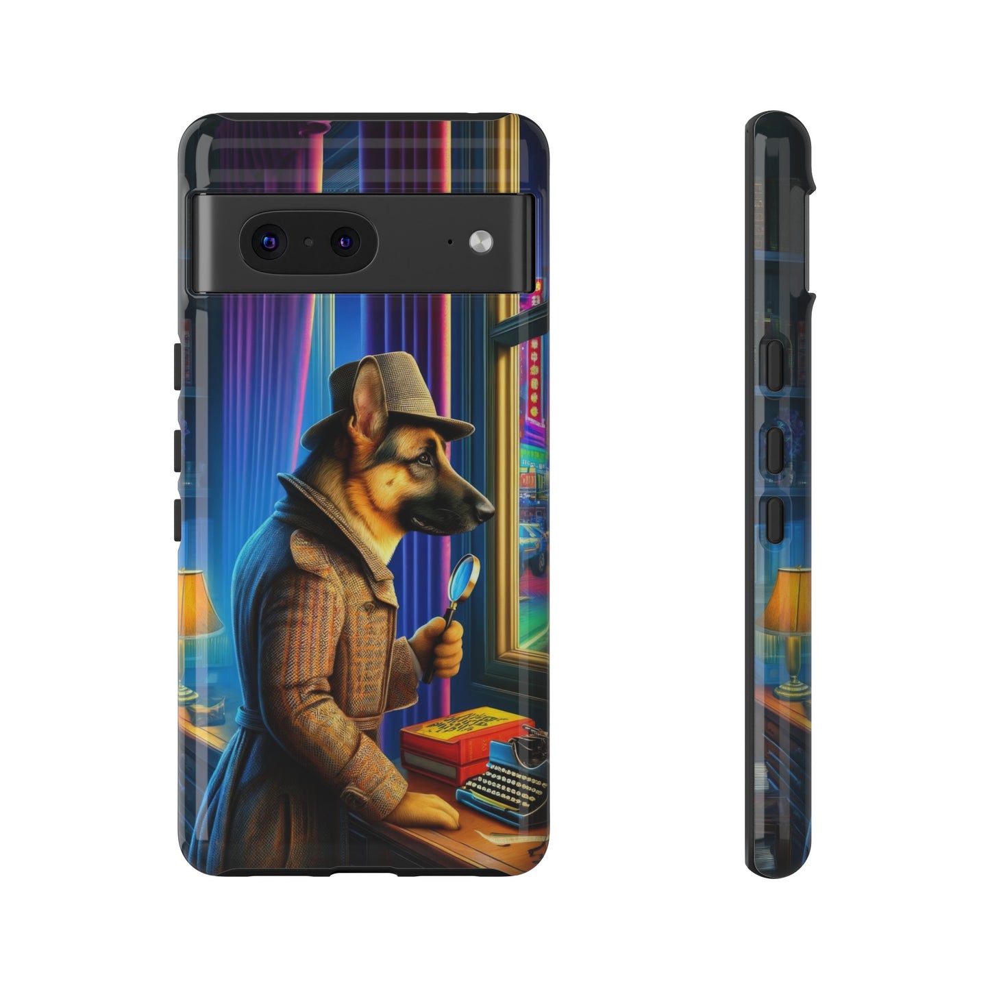 German Shepherd Detective Phone Case