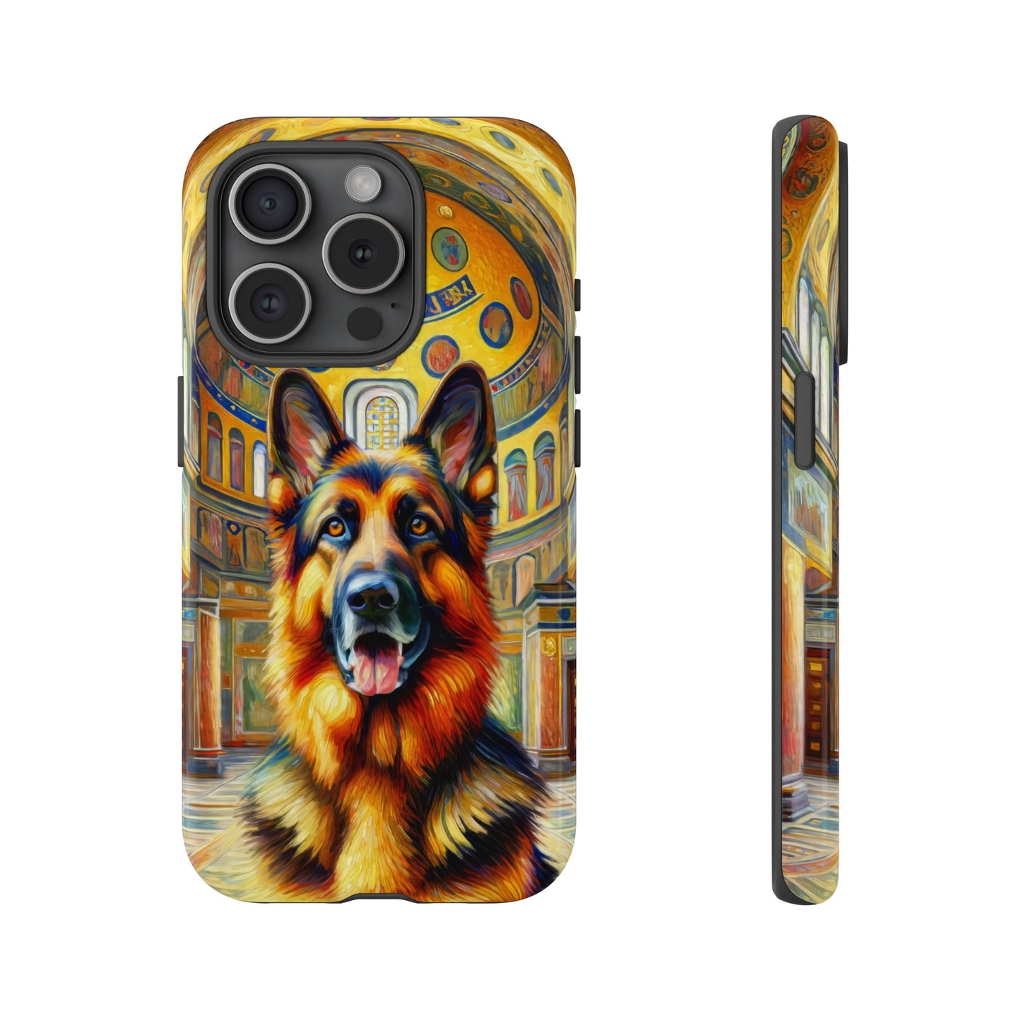 Neo-impressionist German Shepherd Phone Case