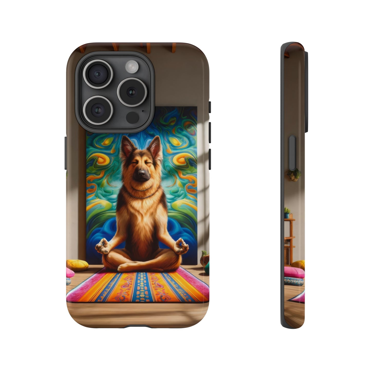 German Shepherd Meditating Phone Case