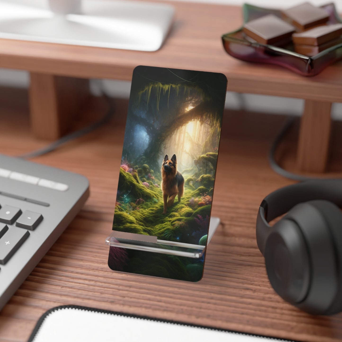 Sci-fi fantasy German Shepherd Smartphone Stand