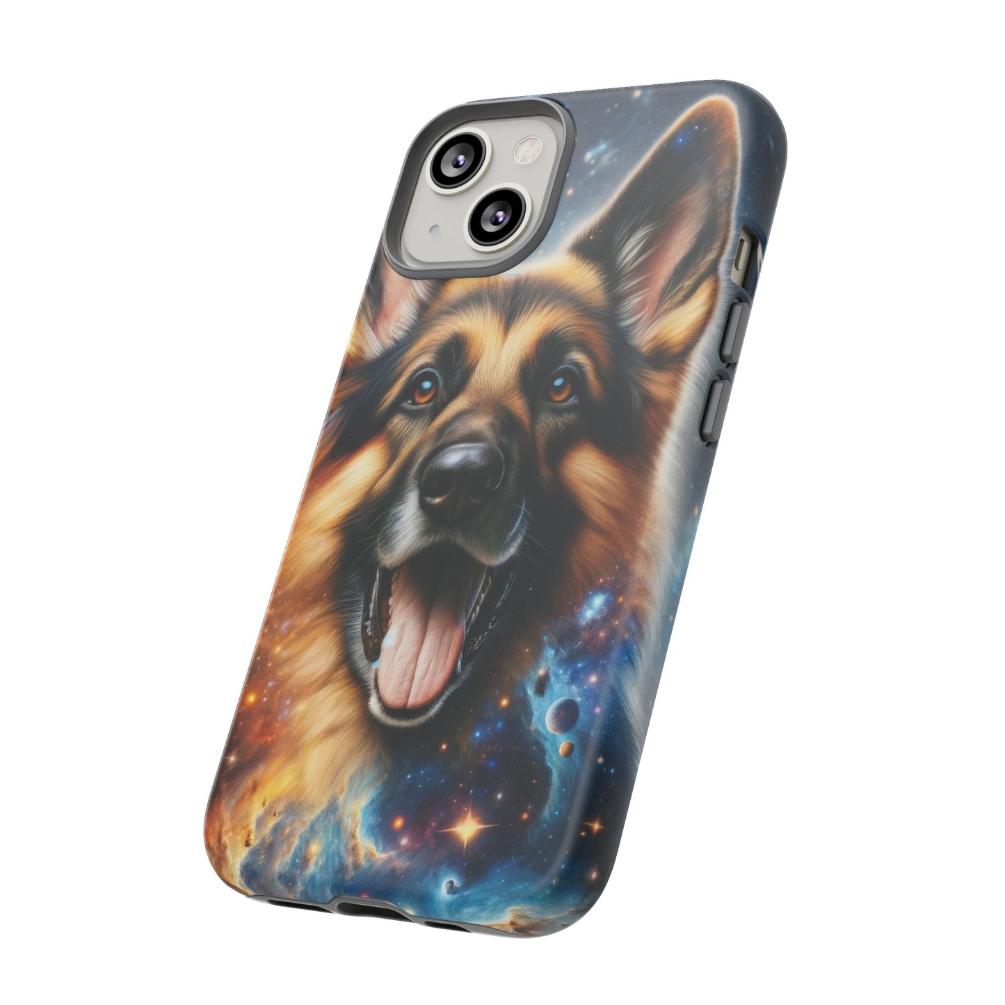 German Shepherd in Space Tough Phone Case