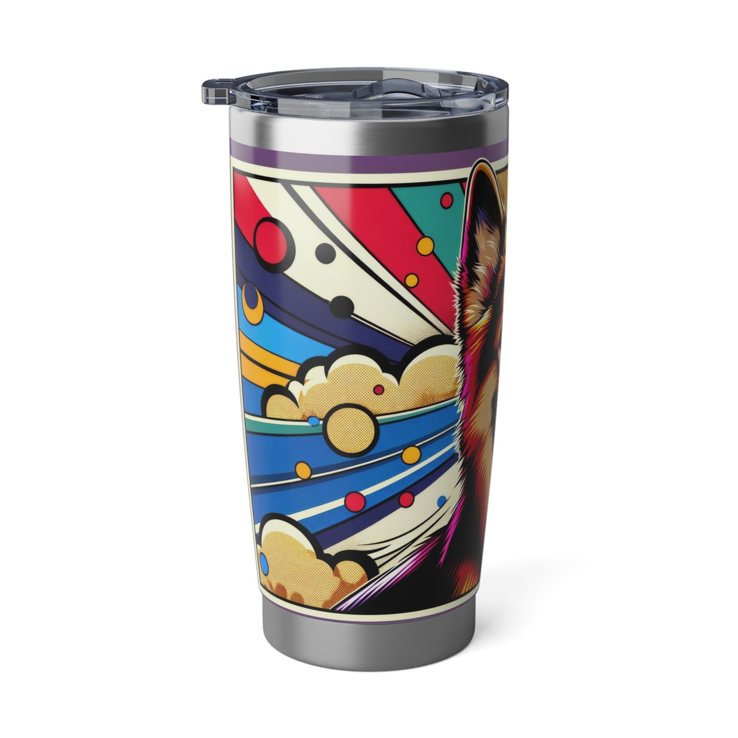 Anime style German Shepherd 20oz Tumbler