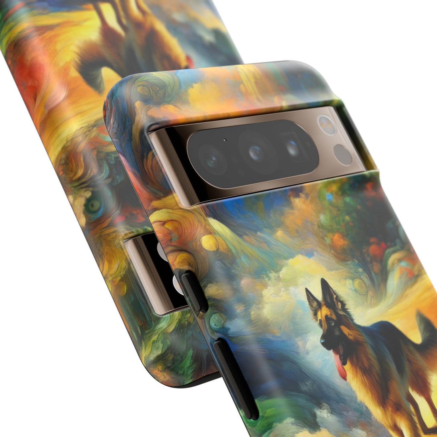 Fantasy and fauvism German Shepherd Phone Case