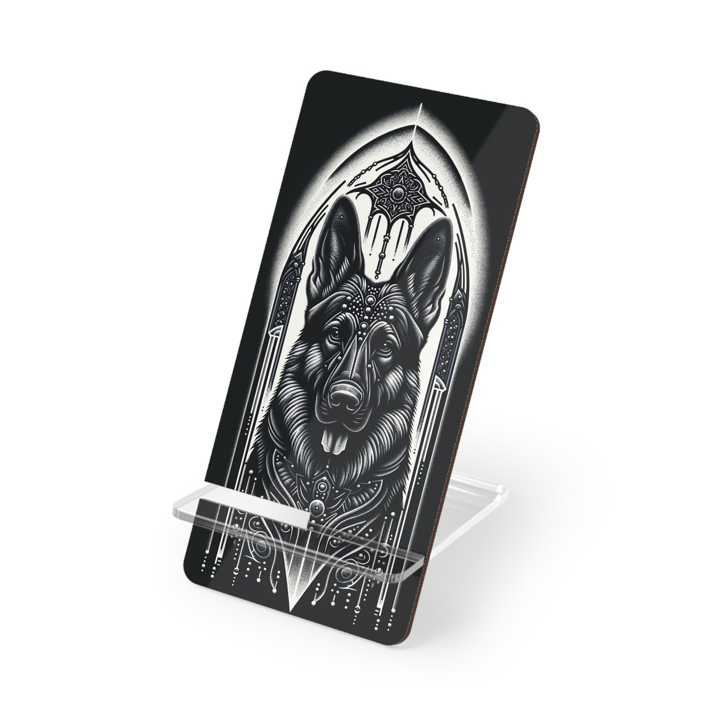 Futuristic German Shepherd Smartphone Stand