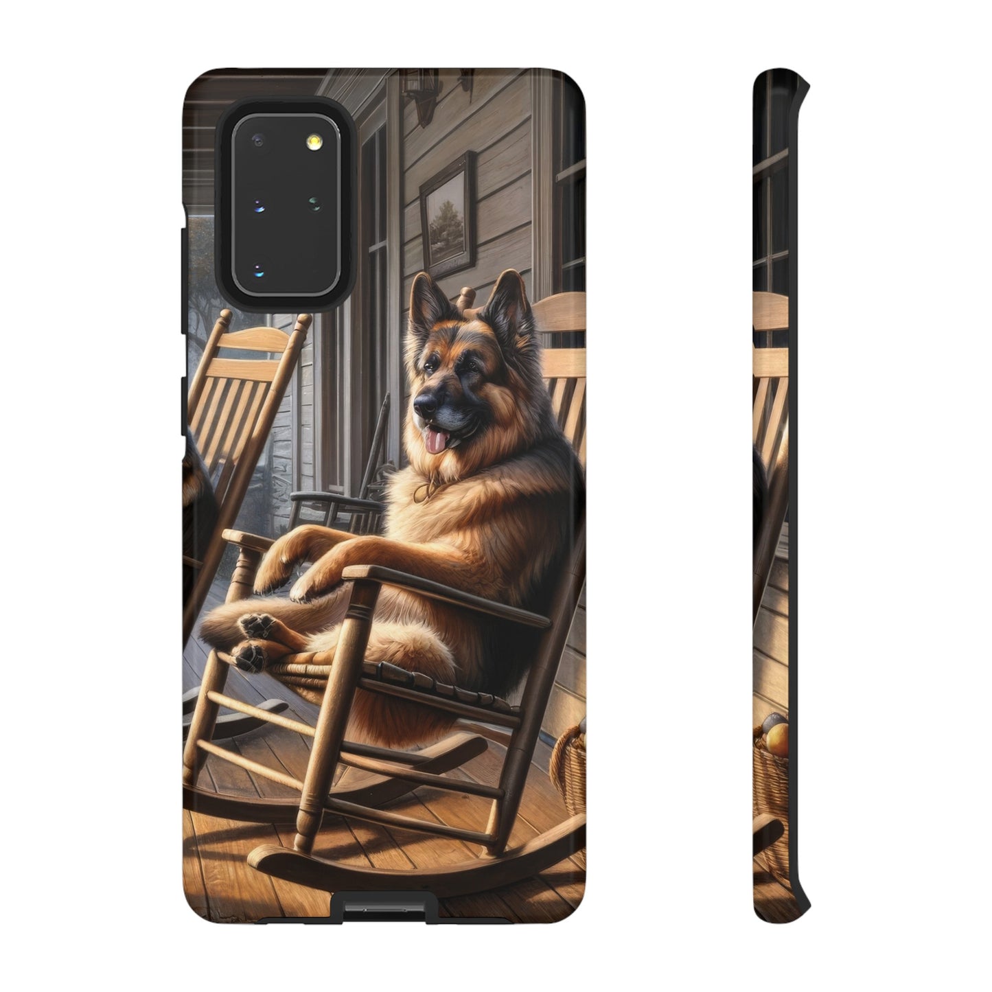 German Shepherd on the Porch Tough Phone Case