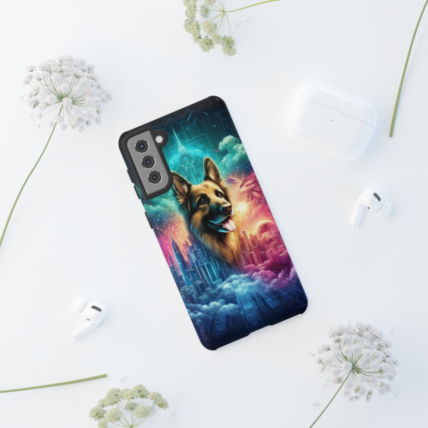 Dreamy fantasy German Shepherd Phone Case