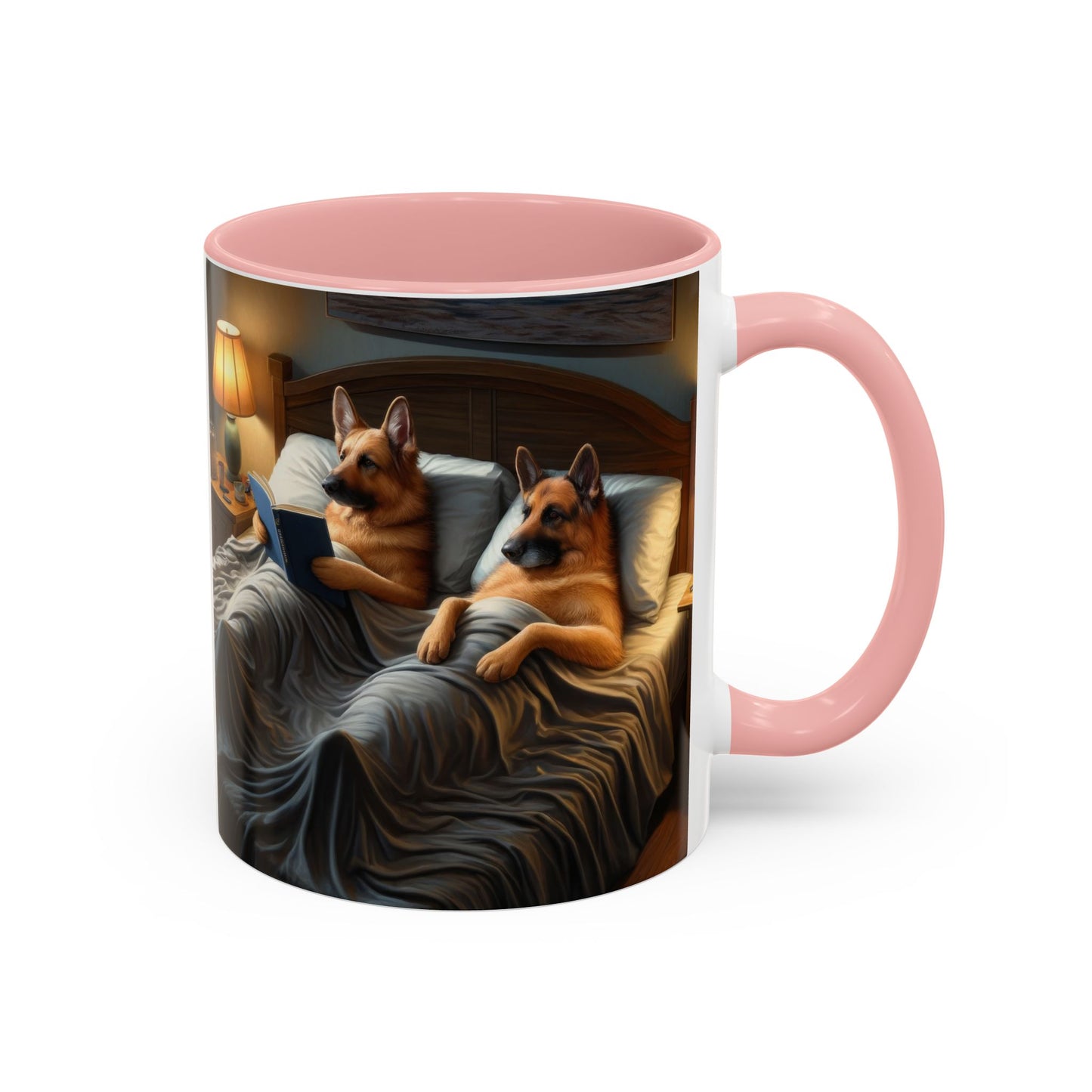 Sleeping German Shepherd Accent Coffee Mug, 11oz