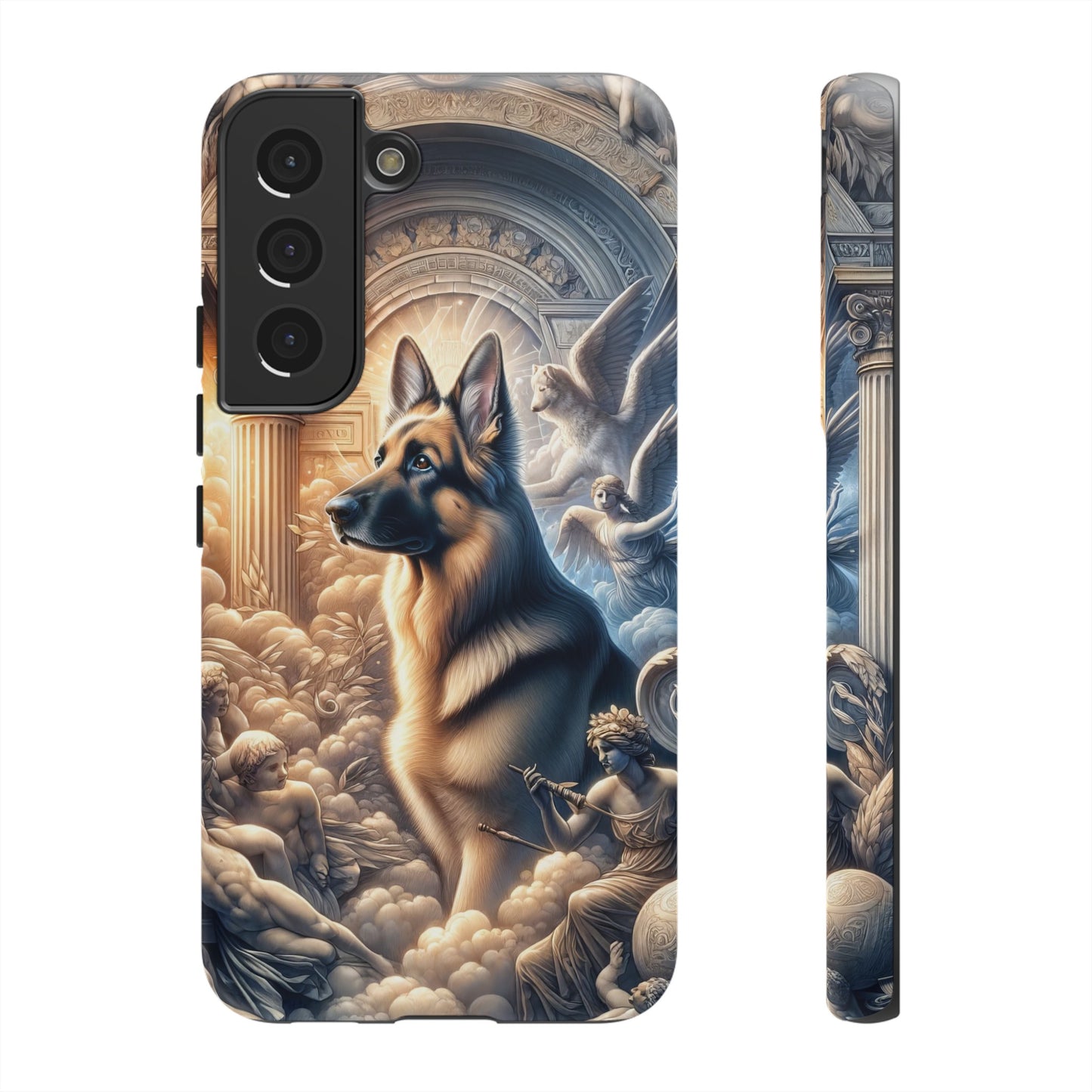 Neo-classicism and dreamy fantasy German Shepherd Phone Case