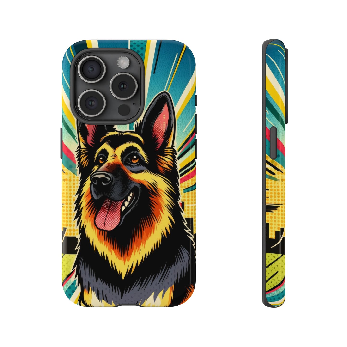 Comic style German Shepherd Phone Case