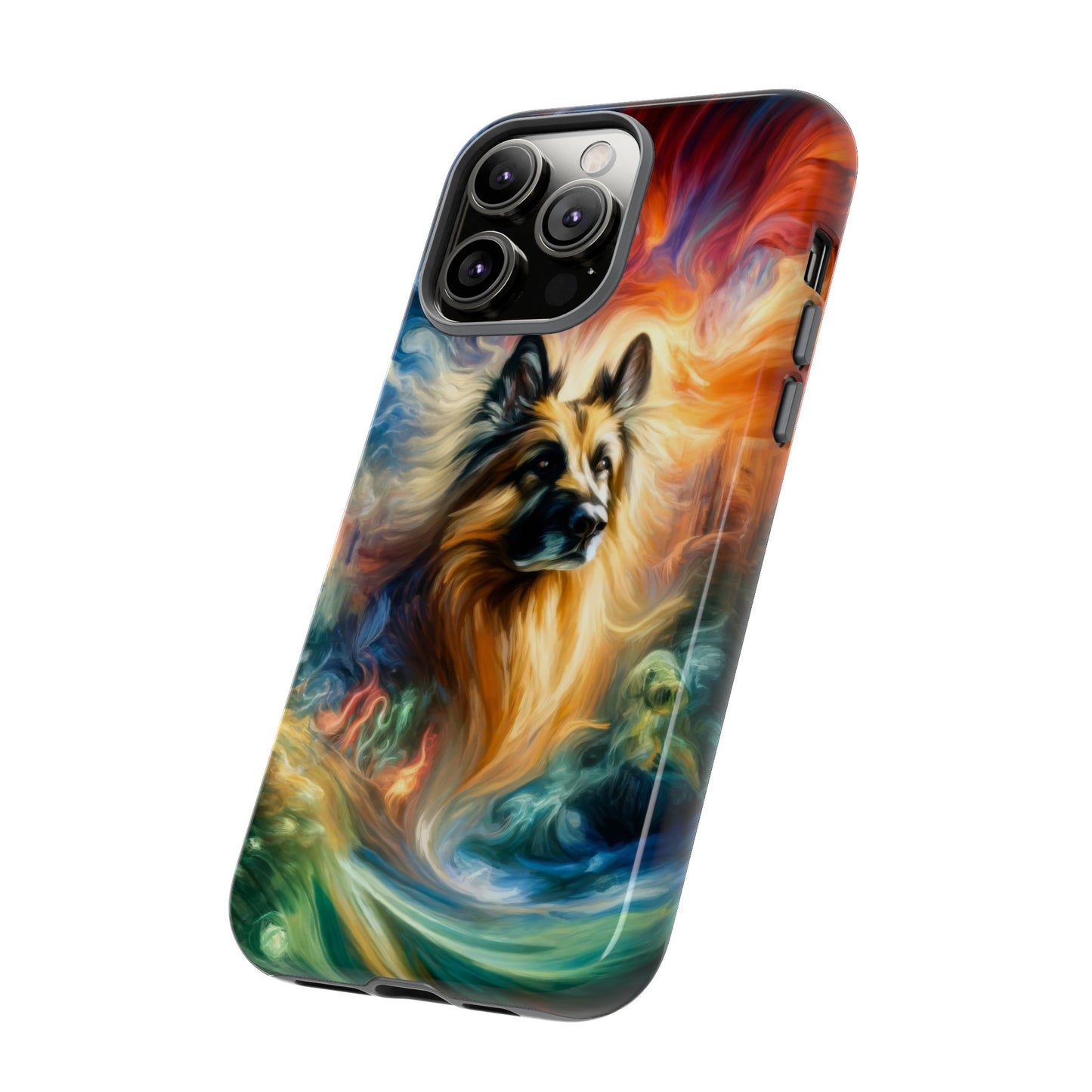 Expressionism and fantasy German Shepherd Phone Case