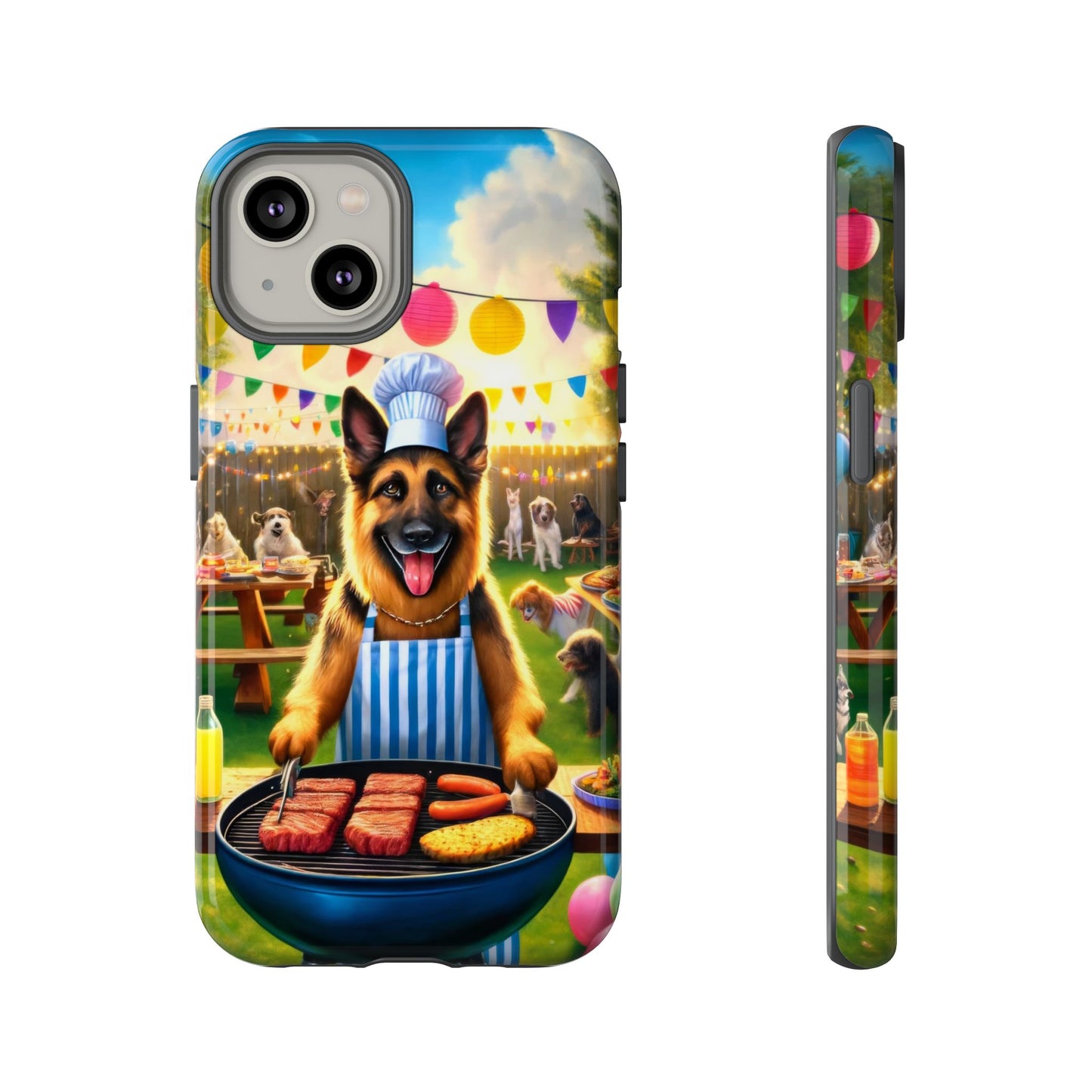 German Shepherd Barbecue Party Phone Case