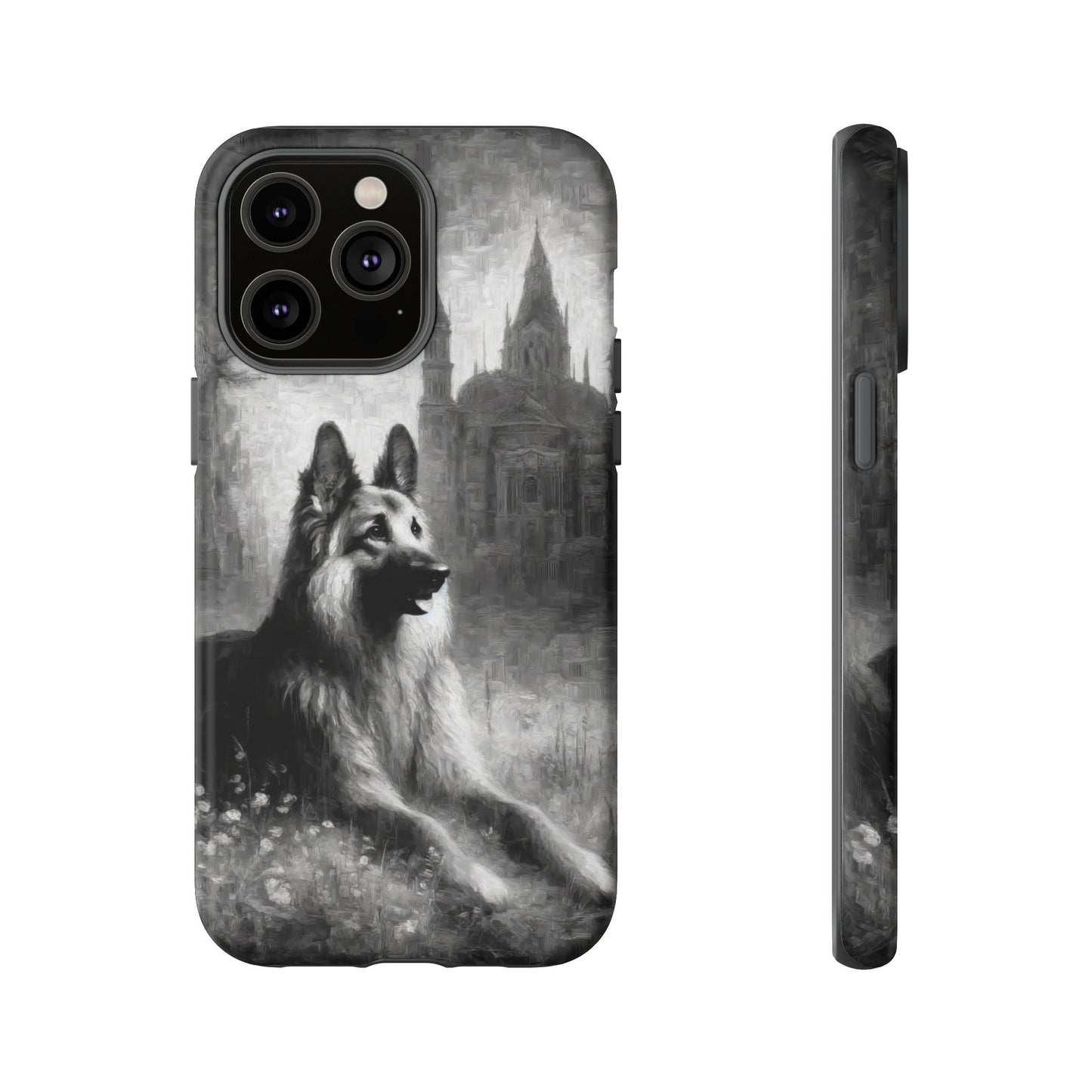 Neo-impressionism German Shepherd Phone Case