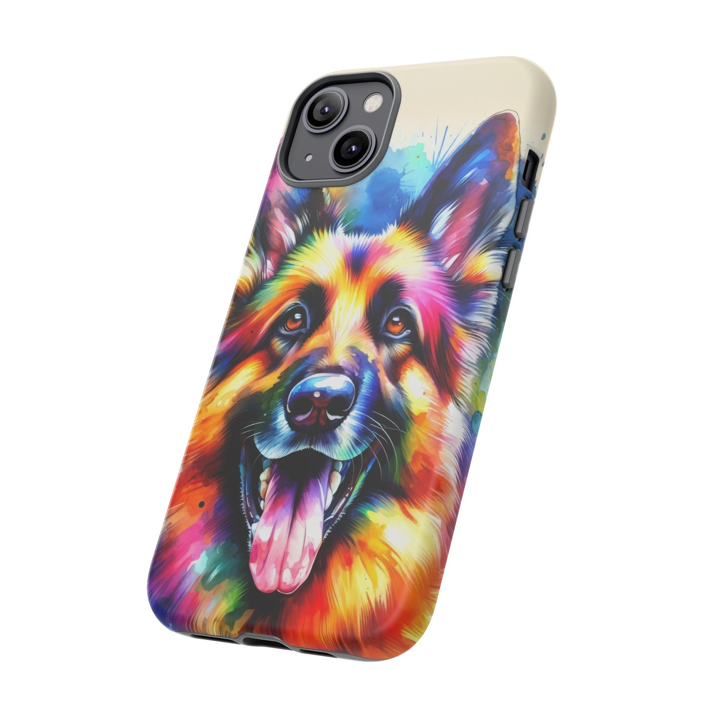 German Shepherd in Watercolor Tough Phone Case