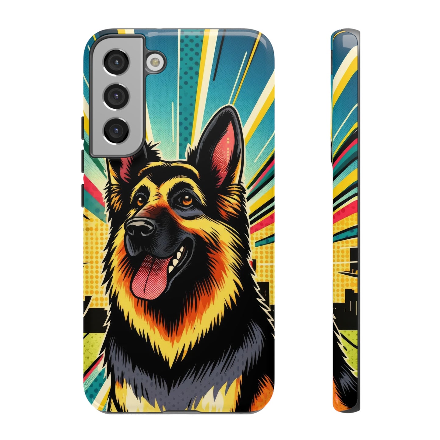 Comic style German Shepherd Phone Case