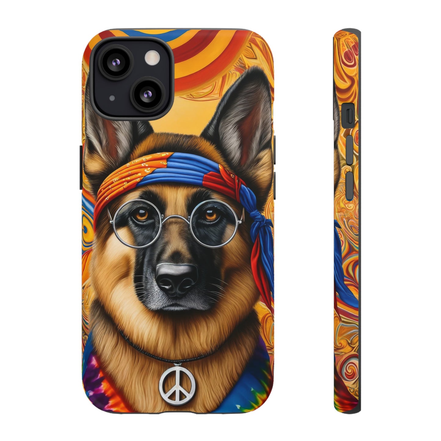 Hippie German Shepherd Tough Phone Case