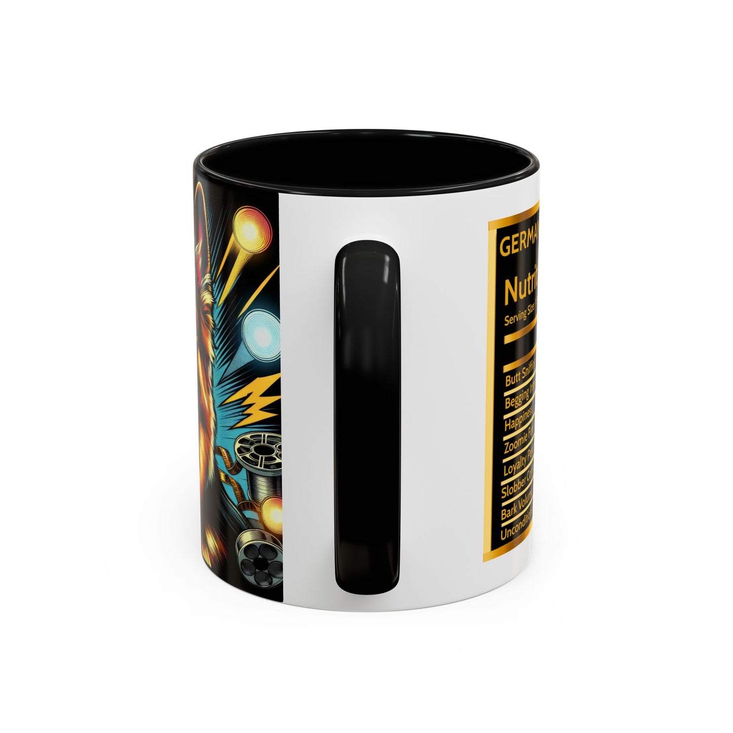 Comic book style German Shepherd Coffee Mug