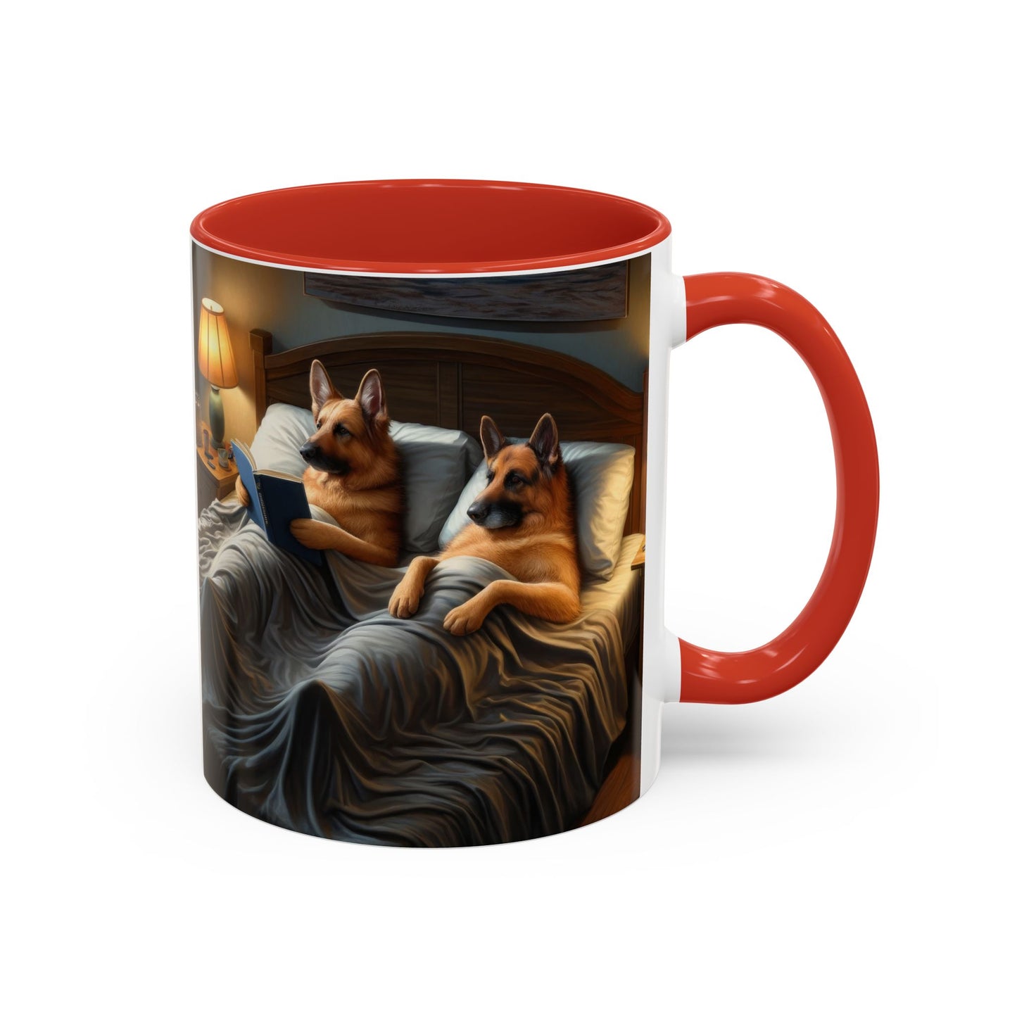 Sleeping German Shepherd Accent Coffee Mug, 11oz