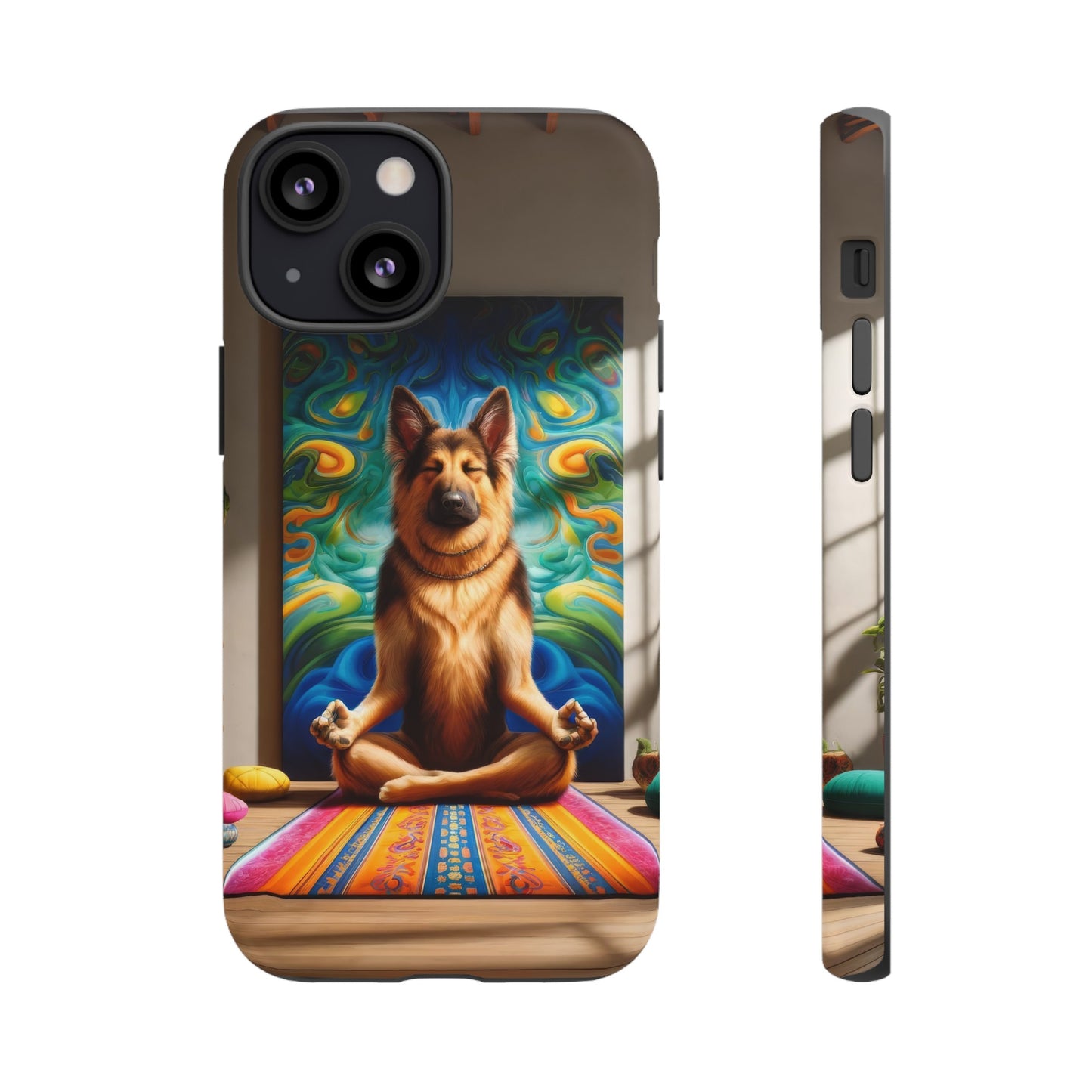 German Shepherd Meditating Phone Case