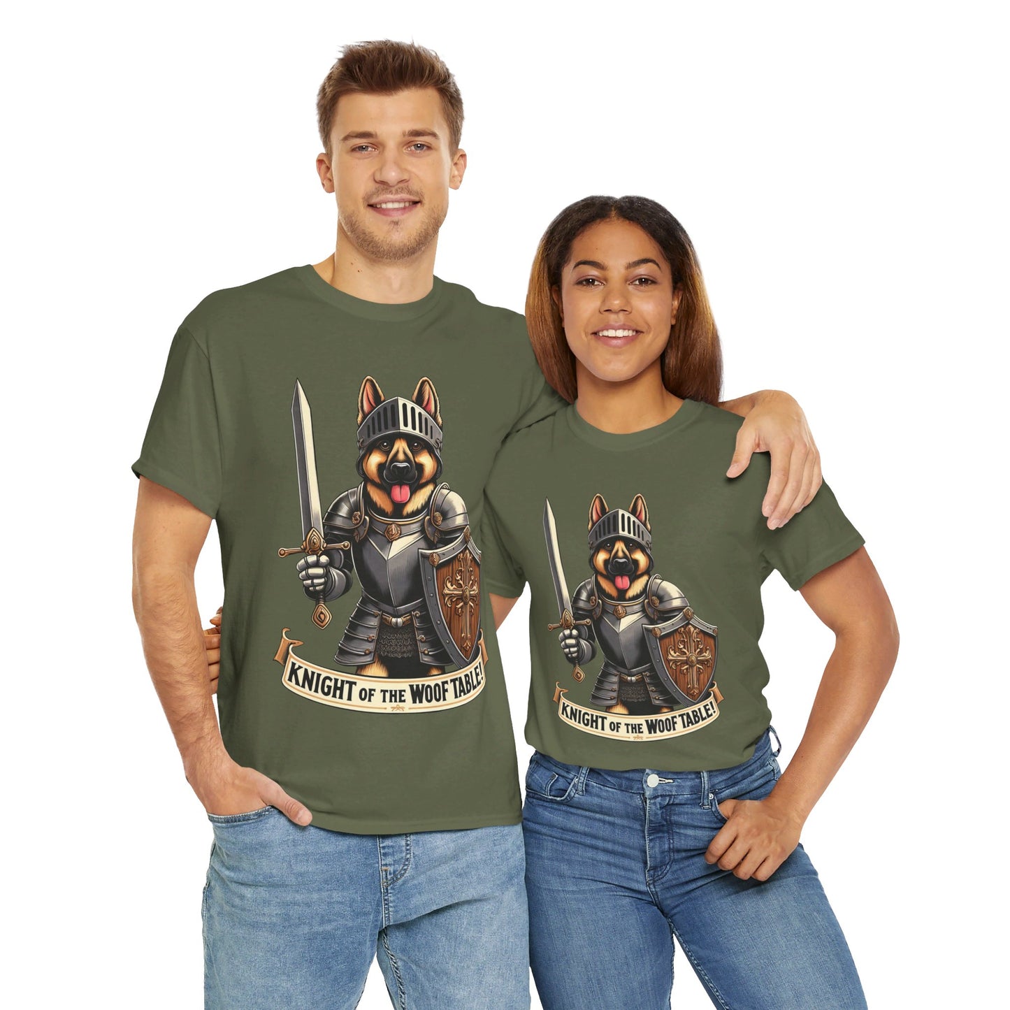 Knight of the Wolf Table T-Shirt (13 colors) (German Shepherd)