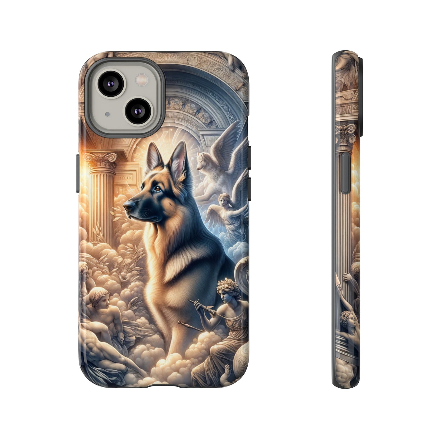 Neo-classicism and dreamy fantasy German Shepherd Phone Case