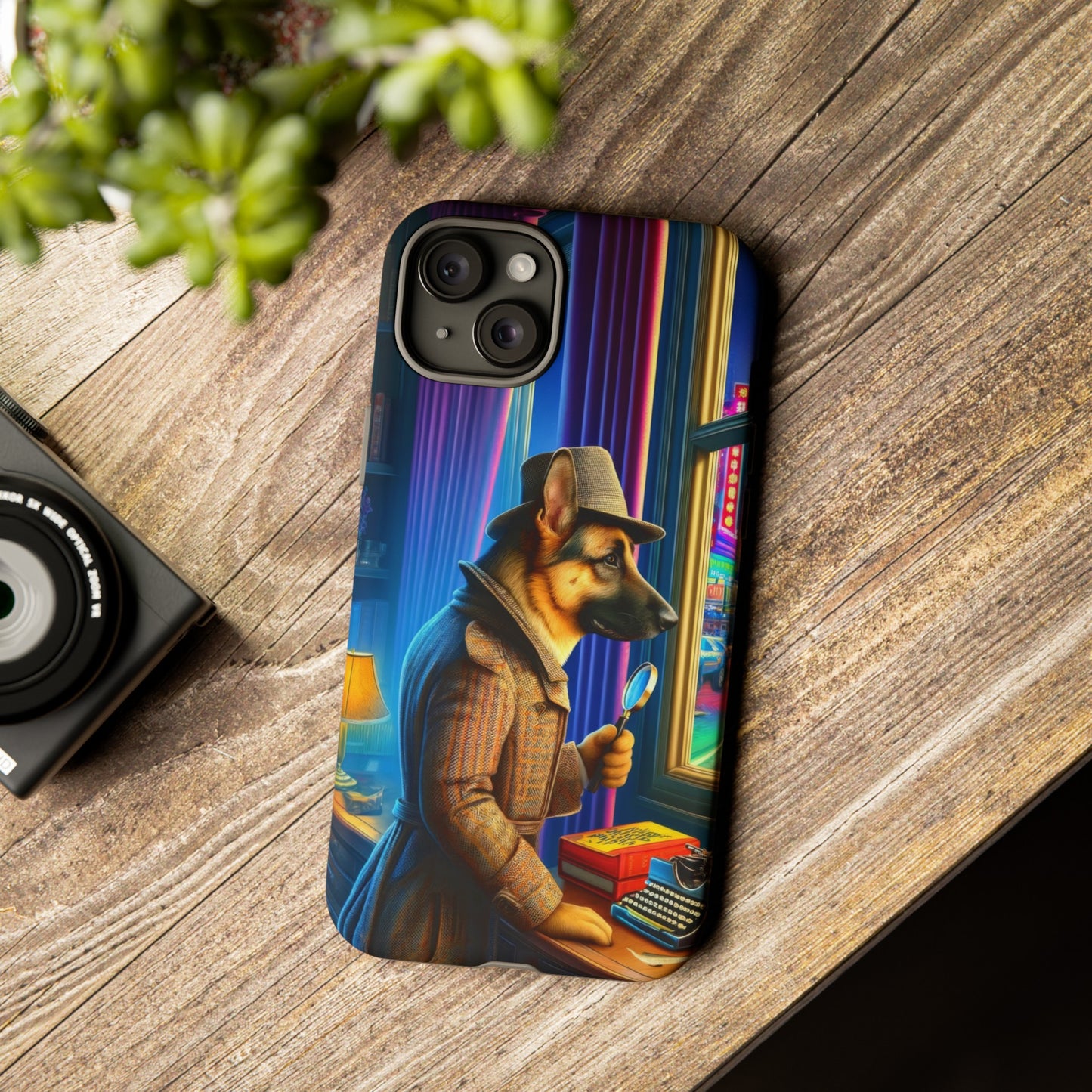 German Shepherd Detective Phone Case