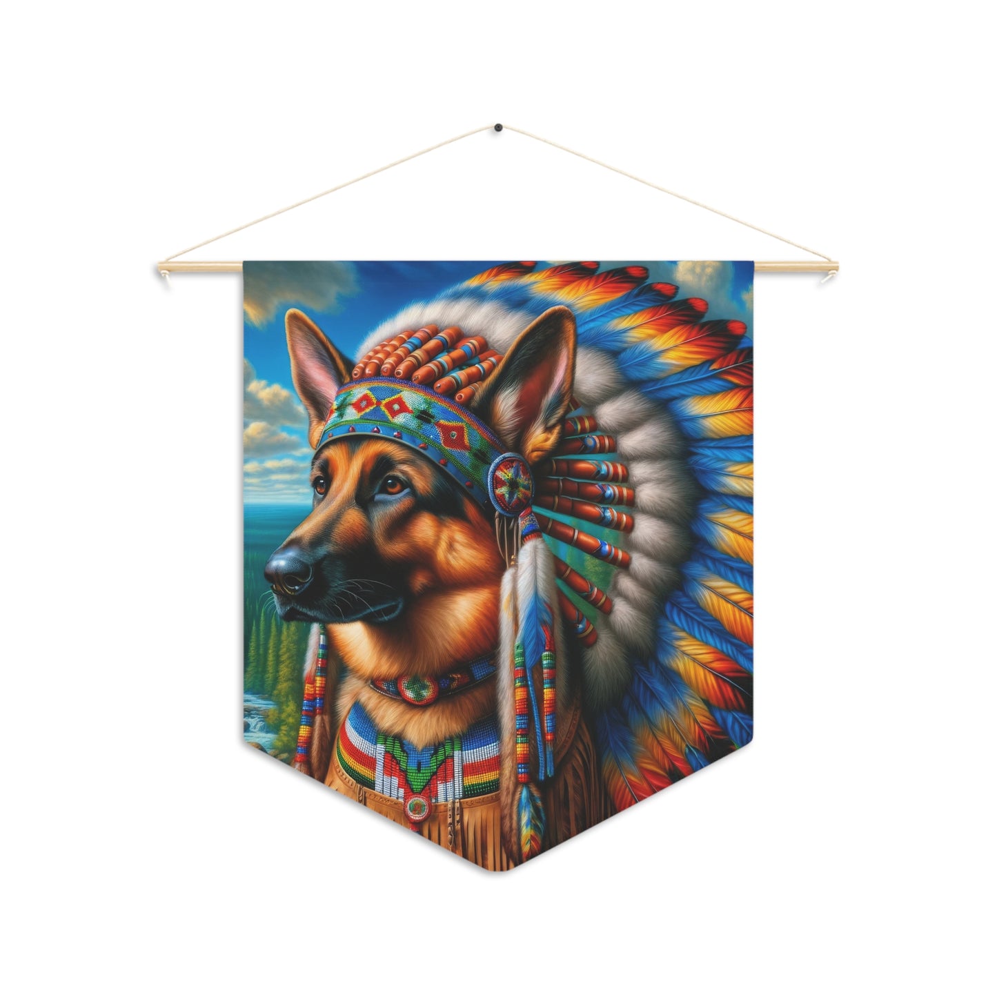 German Shepherd Indian Scented Pennant