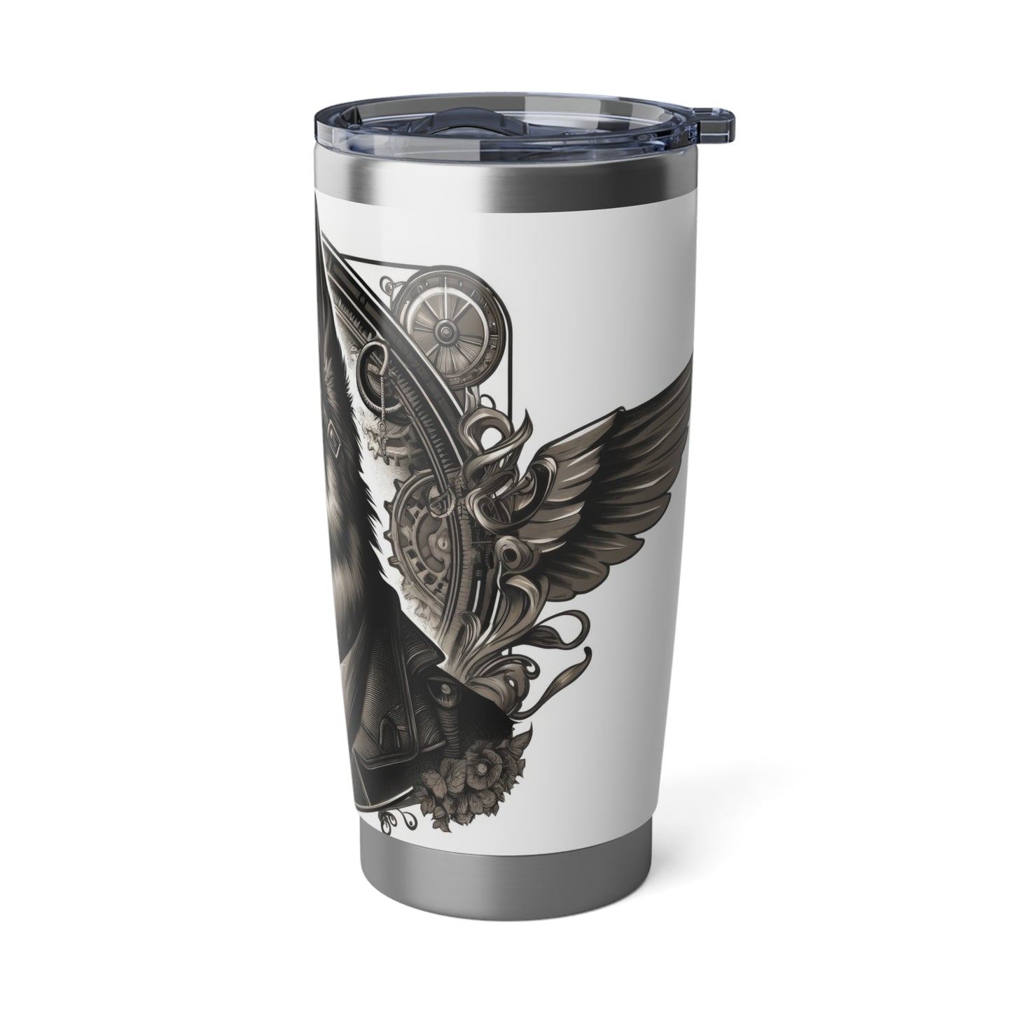 Steampunk V2 German Shepherd 20oz Tumbler