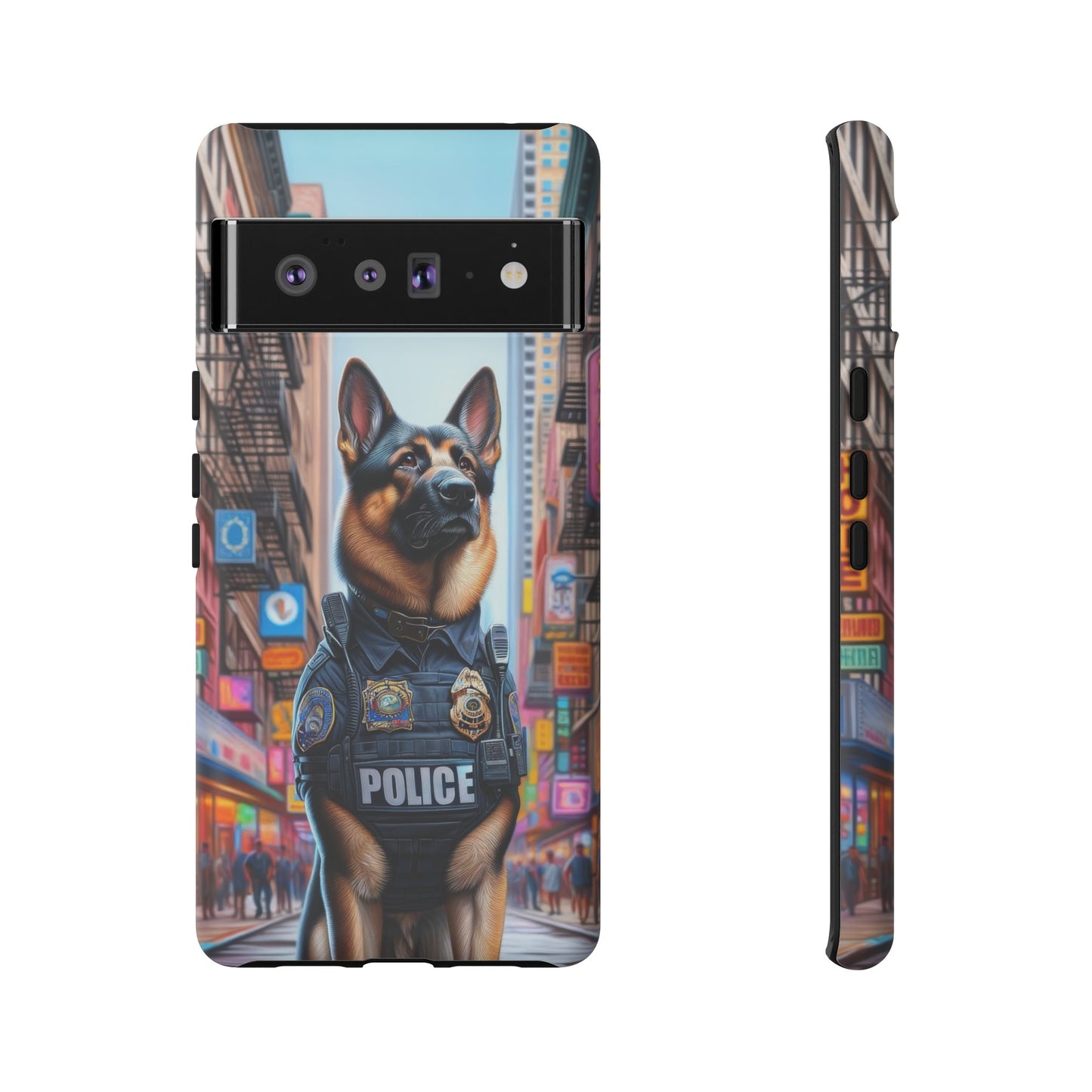 German Shepherd Police Officer Phone Case