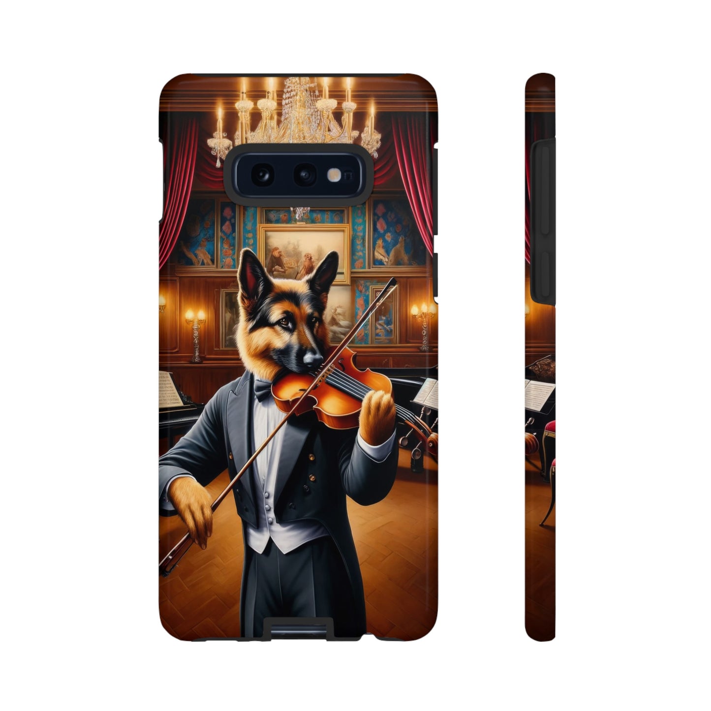 German Shepherd Playing the Violin Phone Case