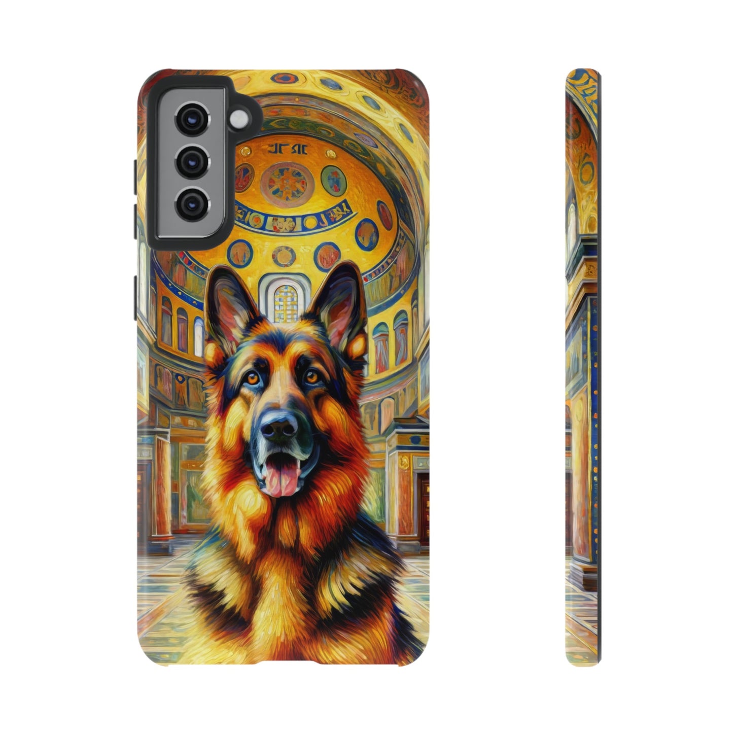 Neo-impressionist German Shepherd Phone Case